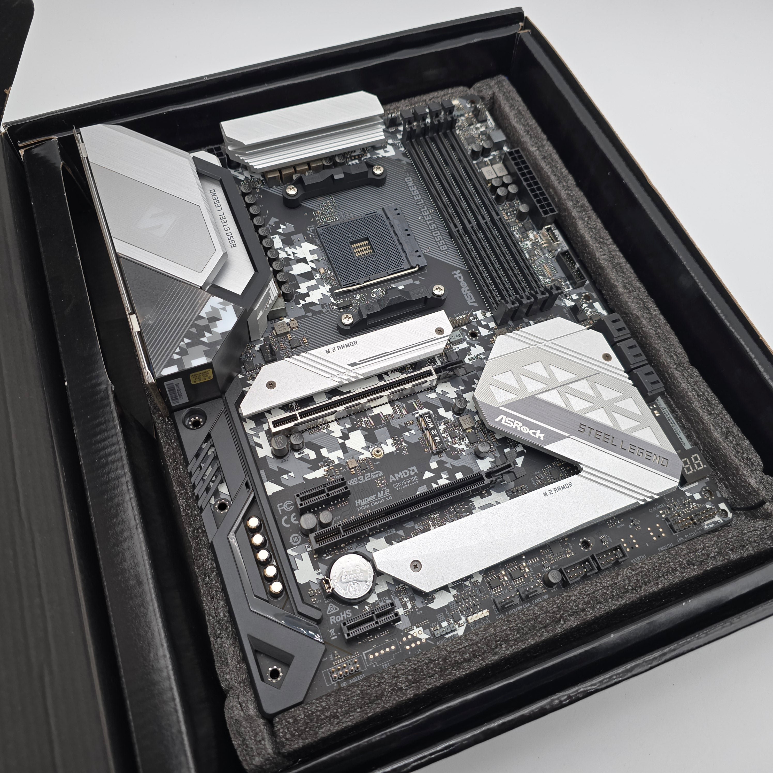 ASRock B550 Steel Legend, Socket AM4, ATX Desktop Gaming Motherboard