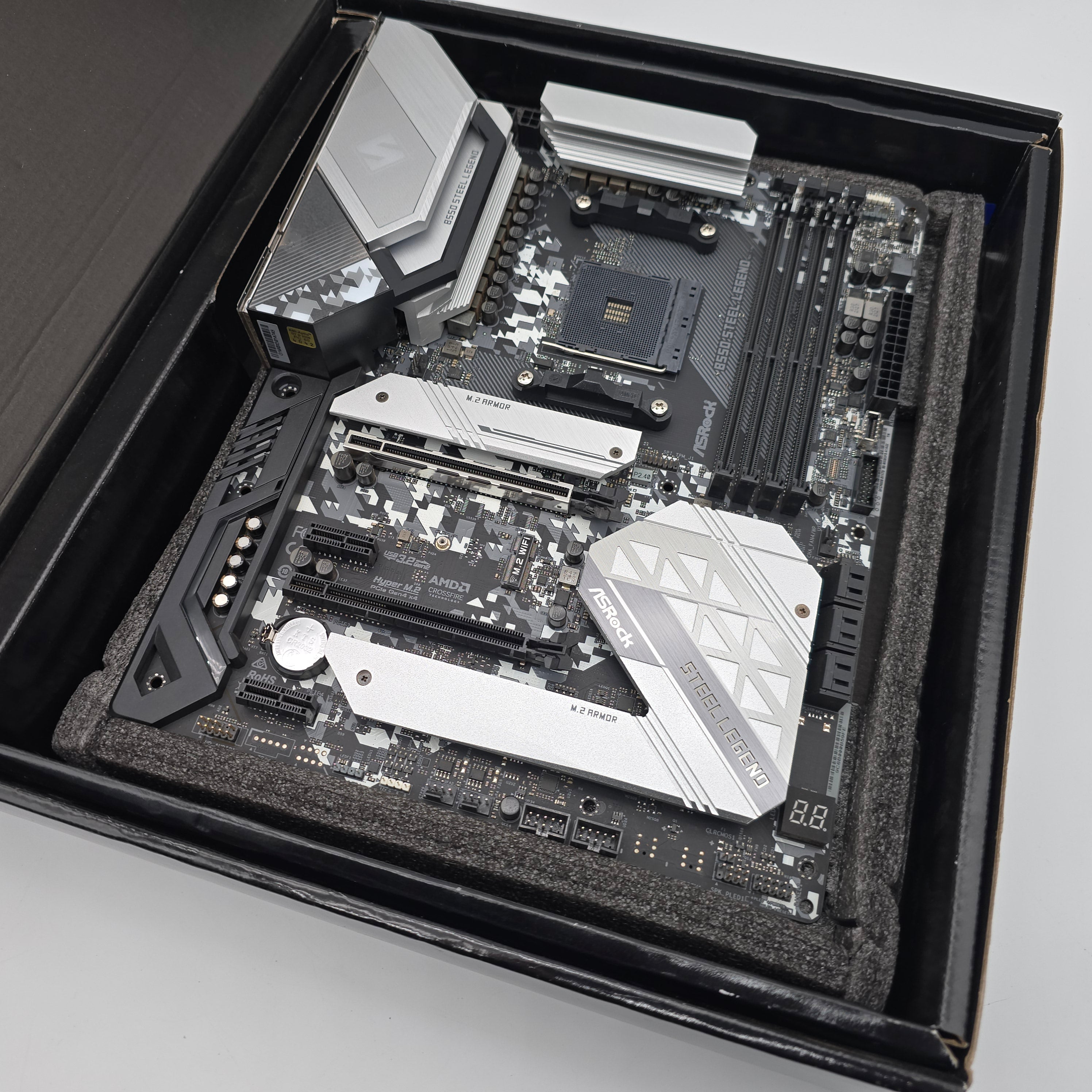 ASRock B550 Steel Legend, Socket AM4, ATX Desktop Gaming Motherboard