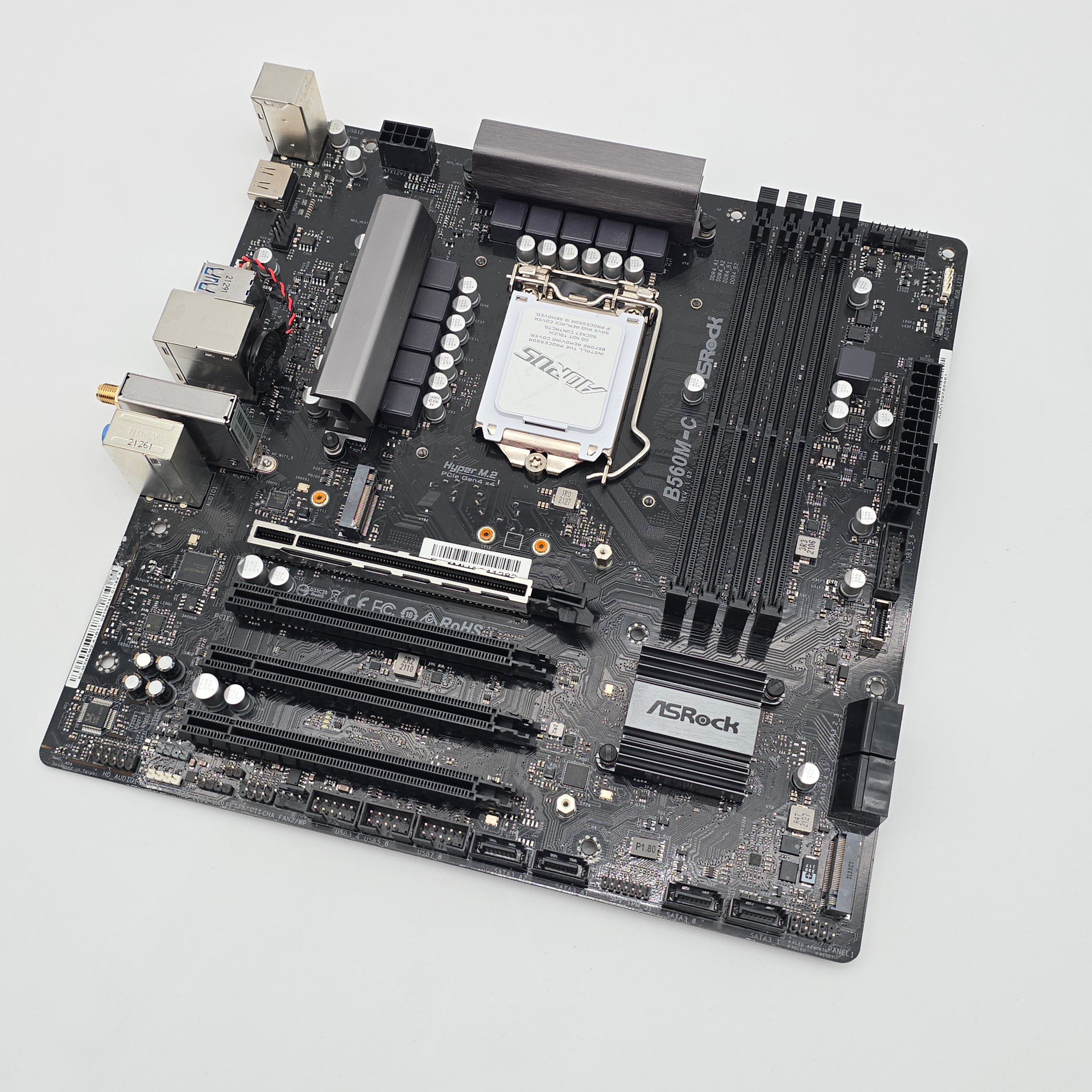 ASRock B560M-C, Socket LGA1200, Micro-ATX Desktop Gaming Motherboard