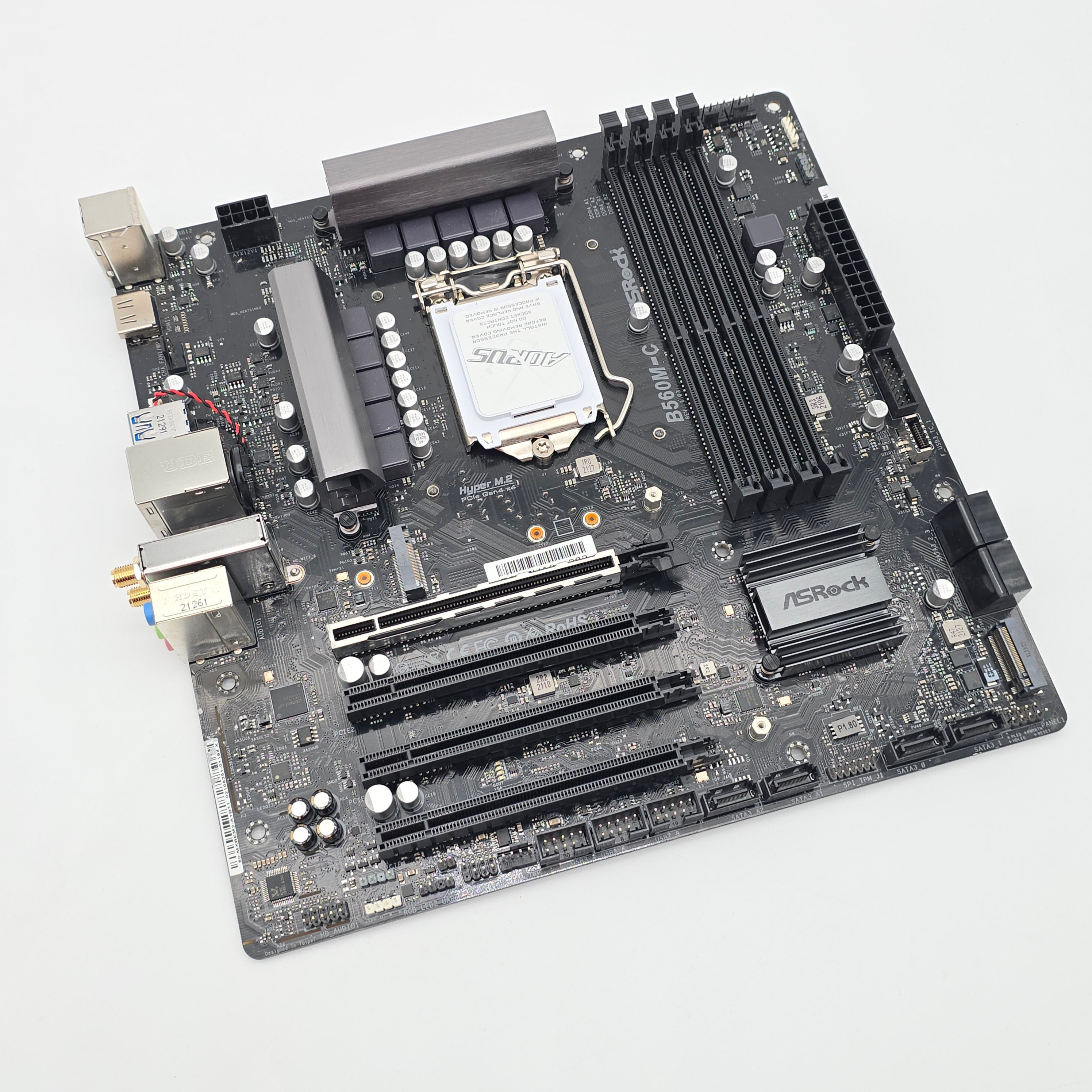 ASRock B560M-C, Socket LGA1200, Micro-ATX Desktop Gaming Motherboard