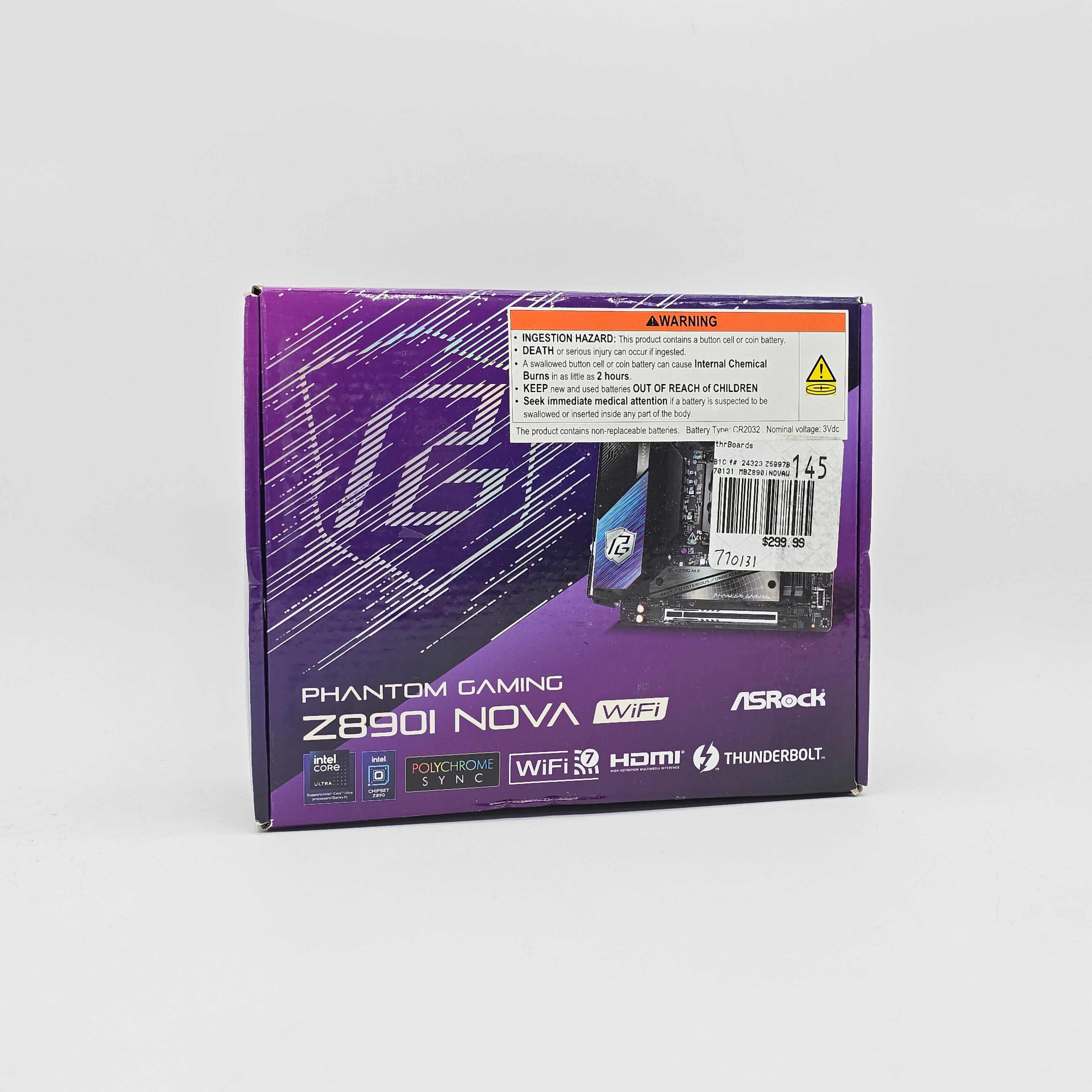 ASRock Phantom Gaming Z890I Nova Gaming Motherboard for Intel Ultra CPU Mini-ITX