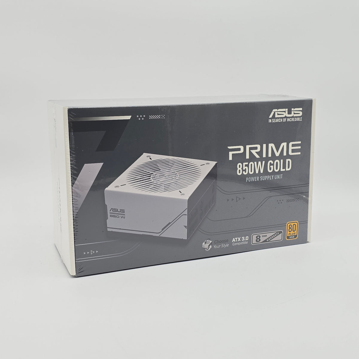 850W ASUS PRIME Power Supply, PSU for PC, White, 80+ Gold, Fully Modular