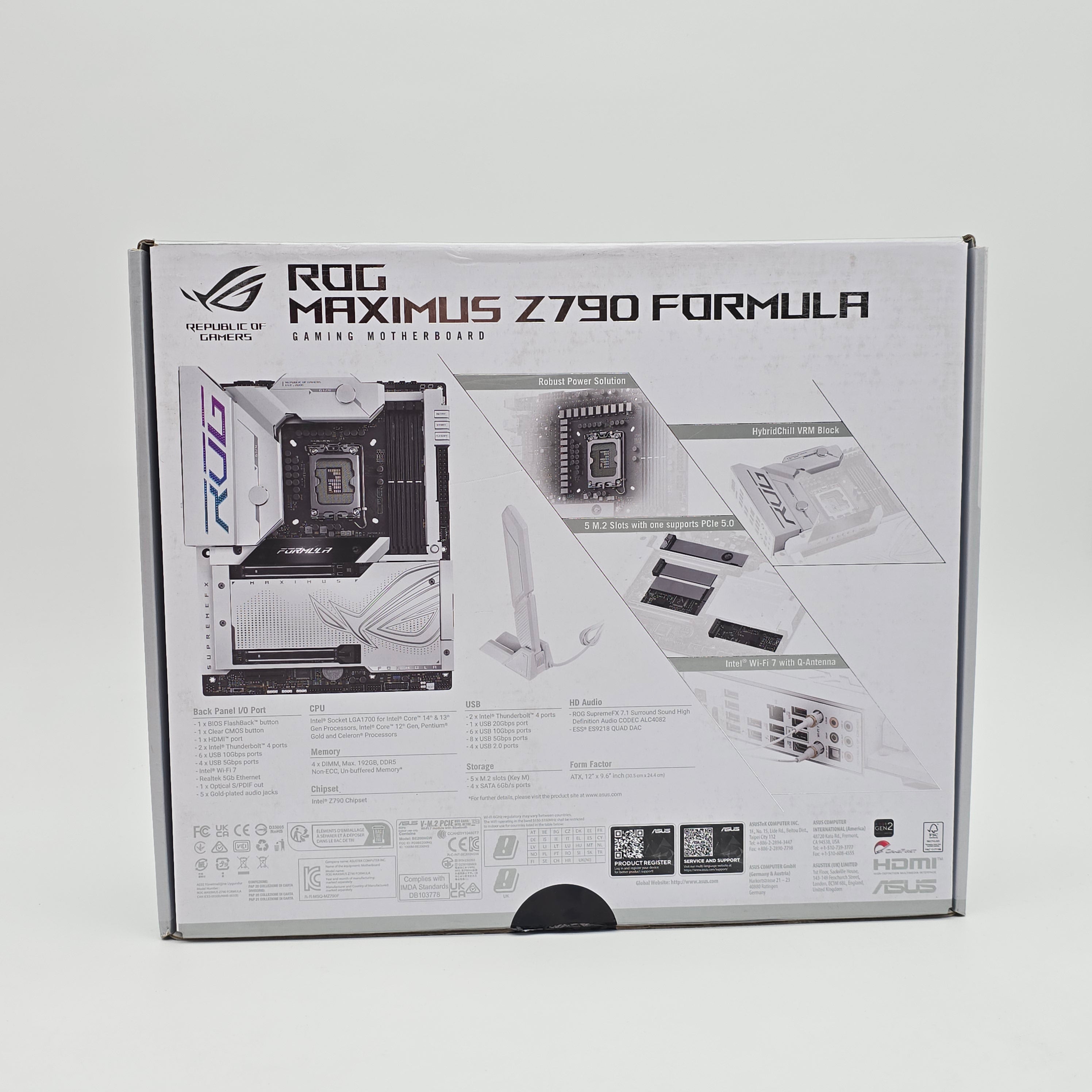 ASUS ROG Maximus Z790 Formula, Socket LGA1700, Desktop Gaming Motherboard