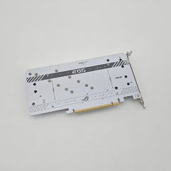 ROG Hyper M.2 NVMe Storage Expansion PCIe Card, White, from X870E ASUS ROG GLACIAL
