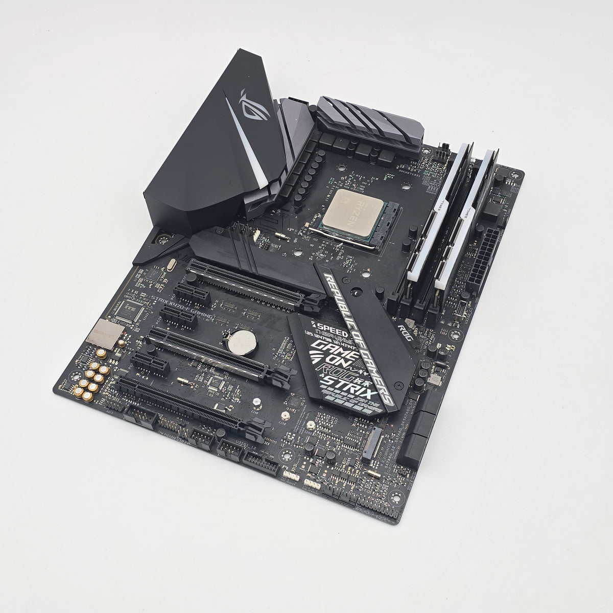 ASUS ROG STRIX X470-F Gaming Motherboard, AMD Ryzen 7 5800X, G.Skill Trident Z RGB 32GB DDR4, 3200MHz RAM Combo
