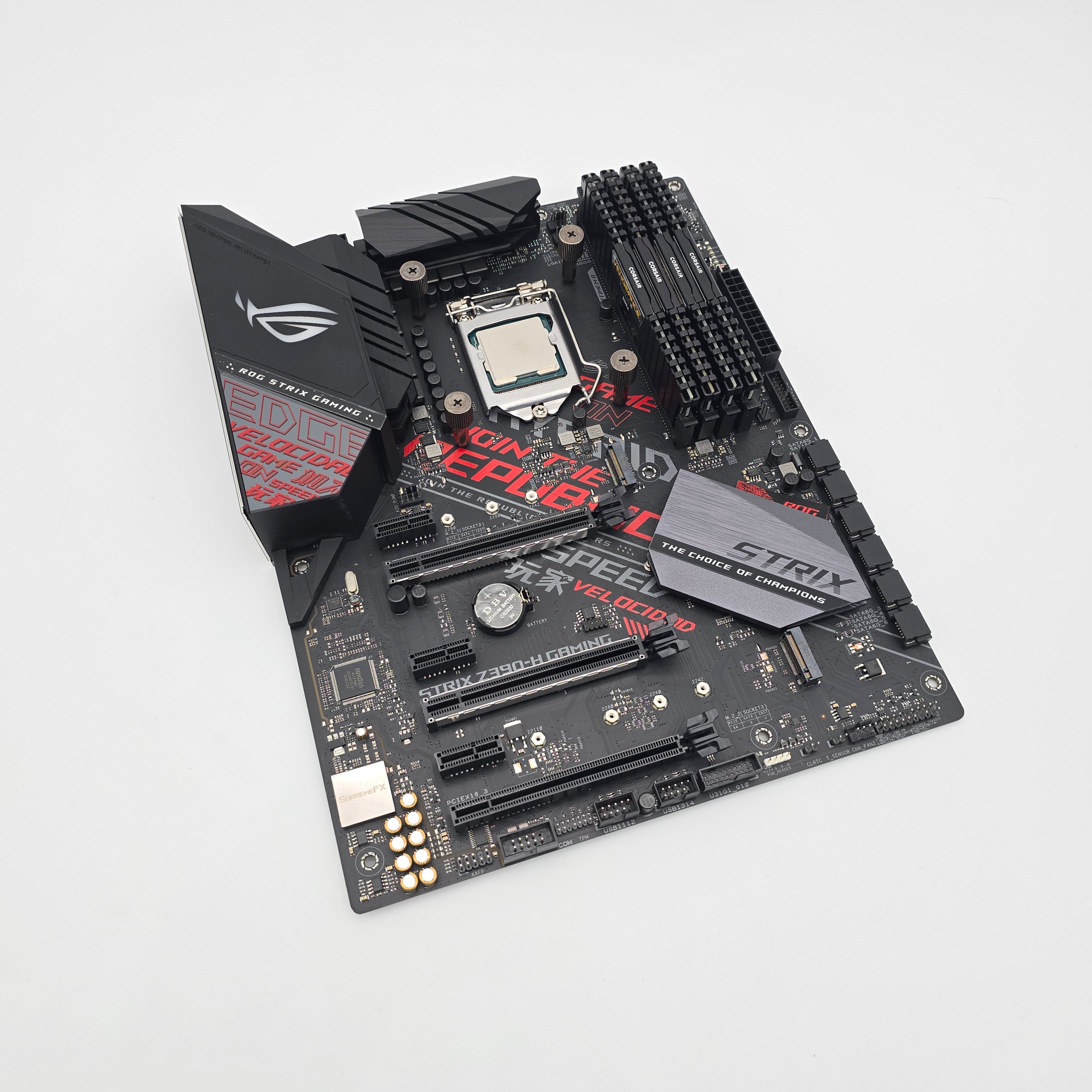 ASUS ROG STRIX Z390-H Gaming Motherboard, Intel i7-9700K CPU, Corsair Vengeance LPX 32GB DDR4 RAM (4x8GB) Combo