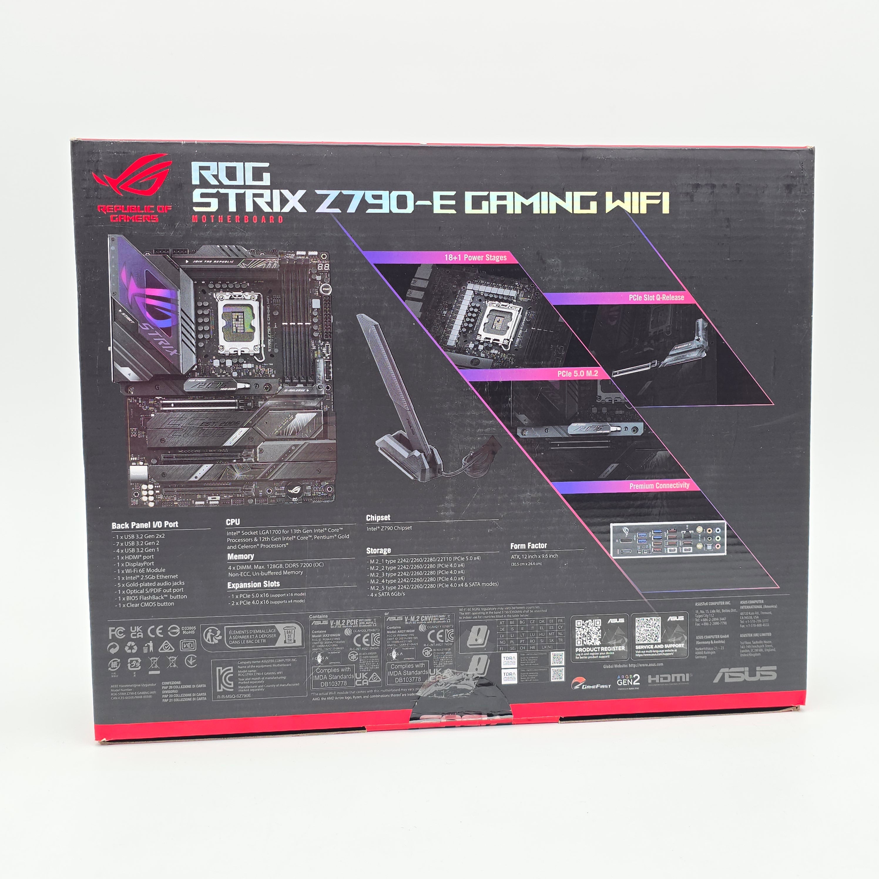 ASUS ROG STRIX Z790-E Gaming WiFi, Socket LGA1700, ATX Desktop Gaming Motherboard