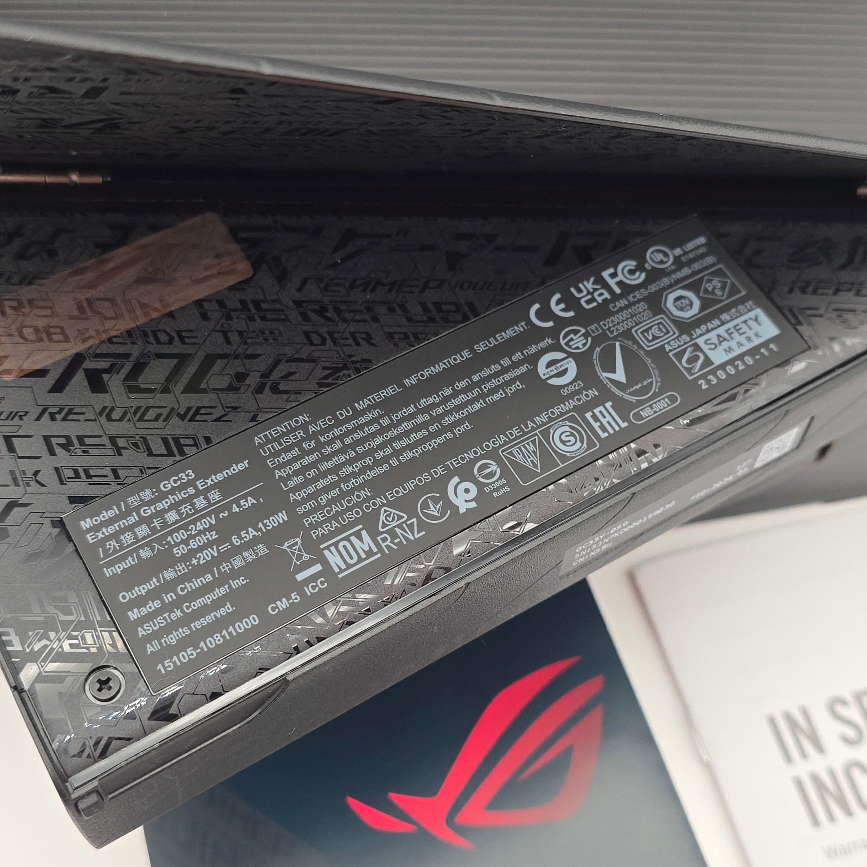 ASUS ROG XG Mobile RTX 4090 External Graphics Card GPU NVIDIA
