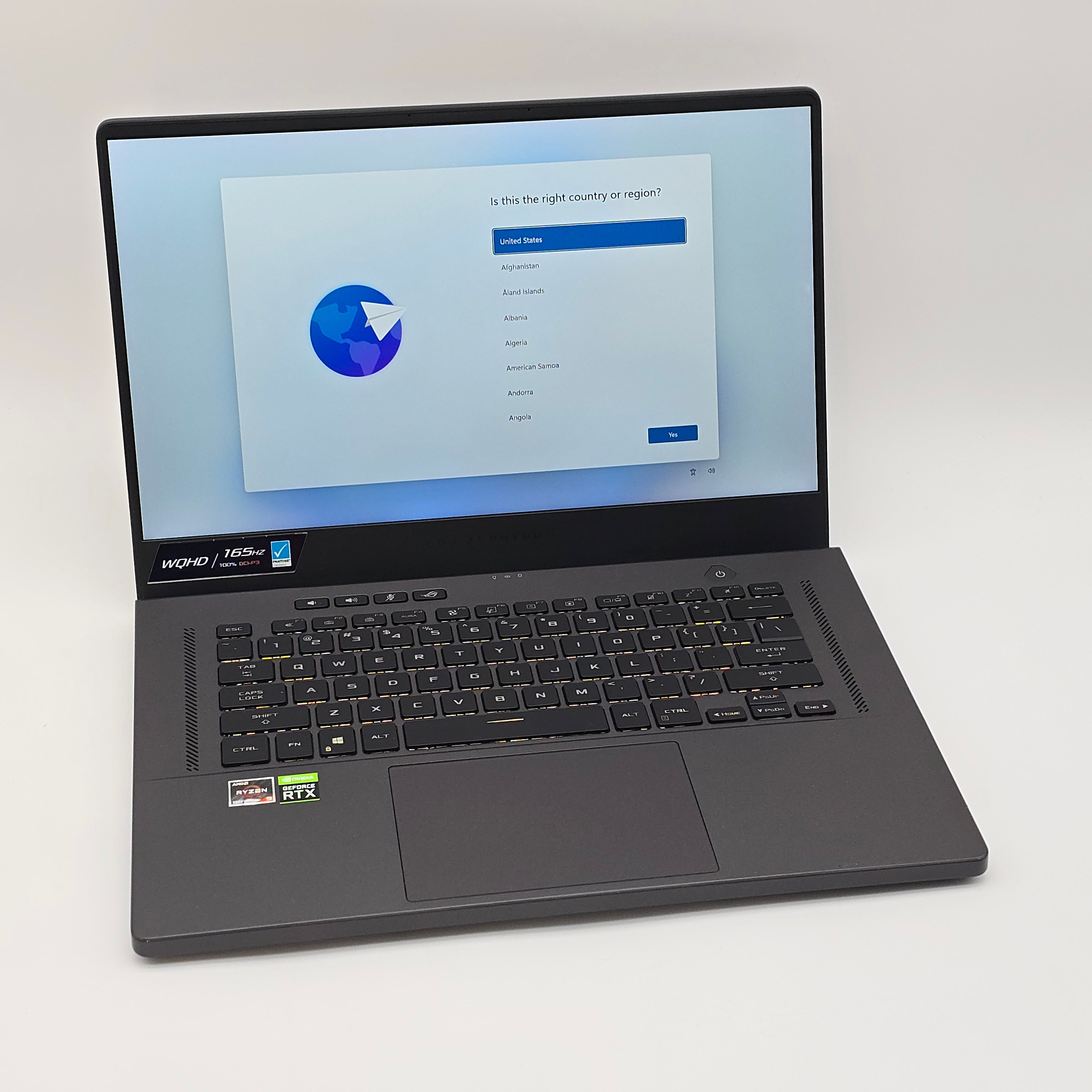 ASUS ROG Zephyrus G15, RTX 3070, Ryzen 9 5900HS, 16GB, 1TB, QHD 165Hz Gaming Laptop