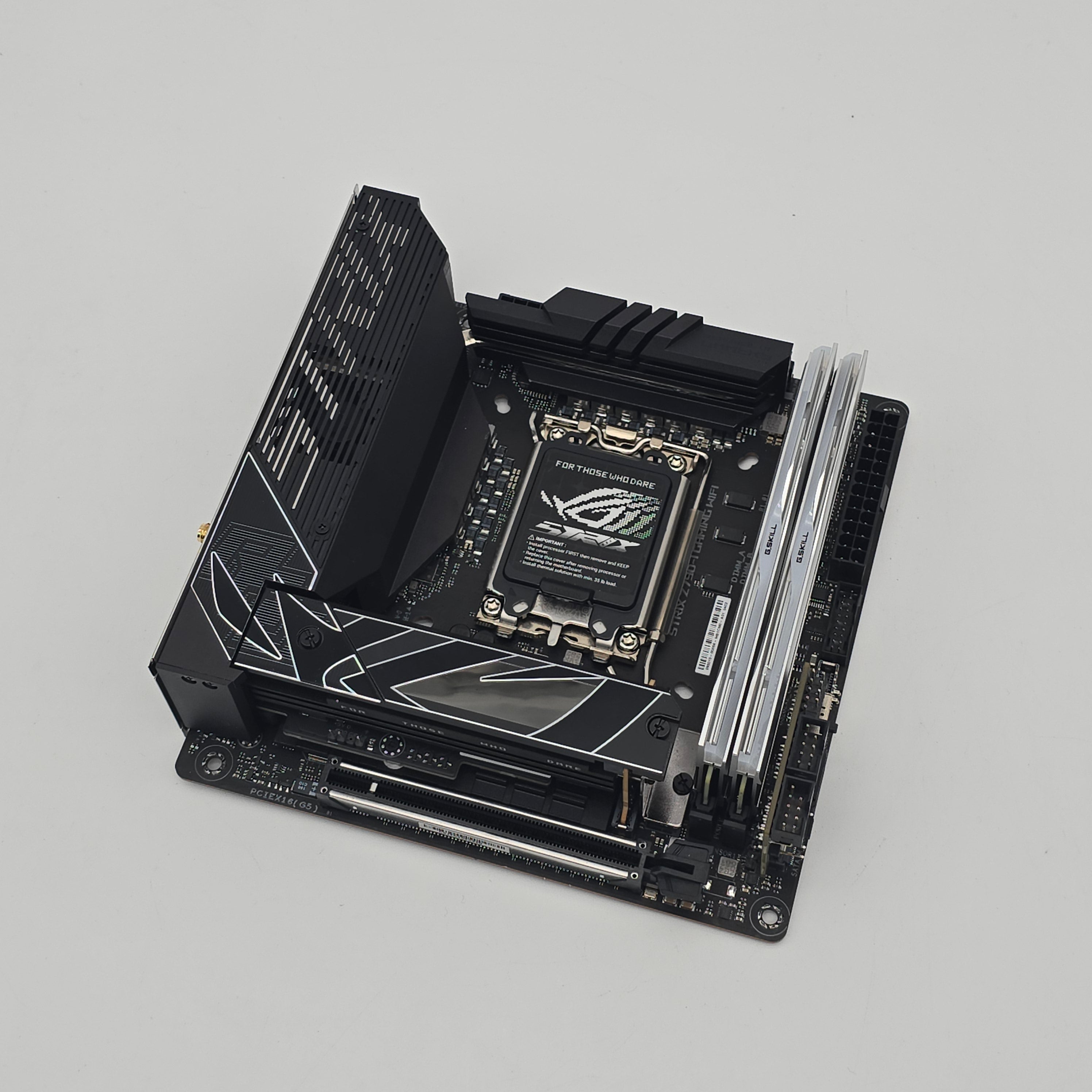 ASUS ROG STRIX Z790-I Gaming WiFi Gaming Motherboard, G.Skill Trident Z5 RGB 32GB DDR5 7200MHz CL34 Memory RAM Combo