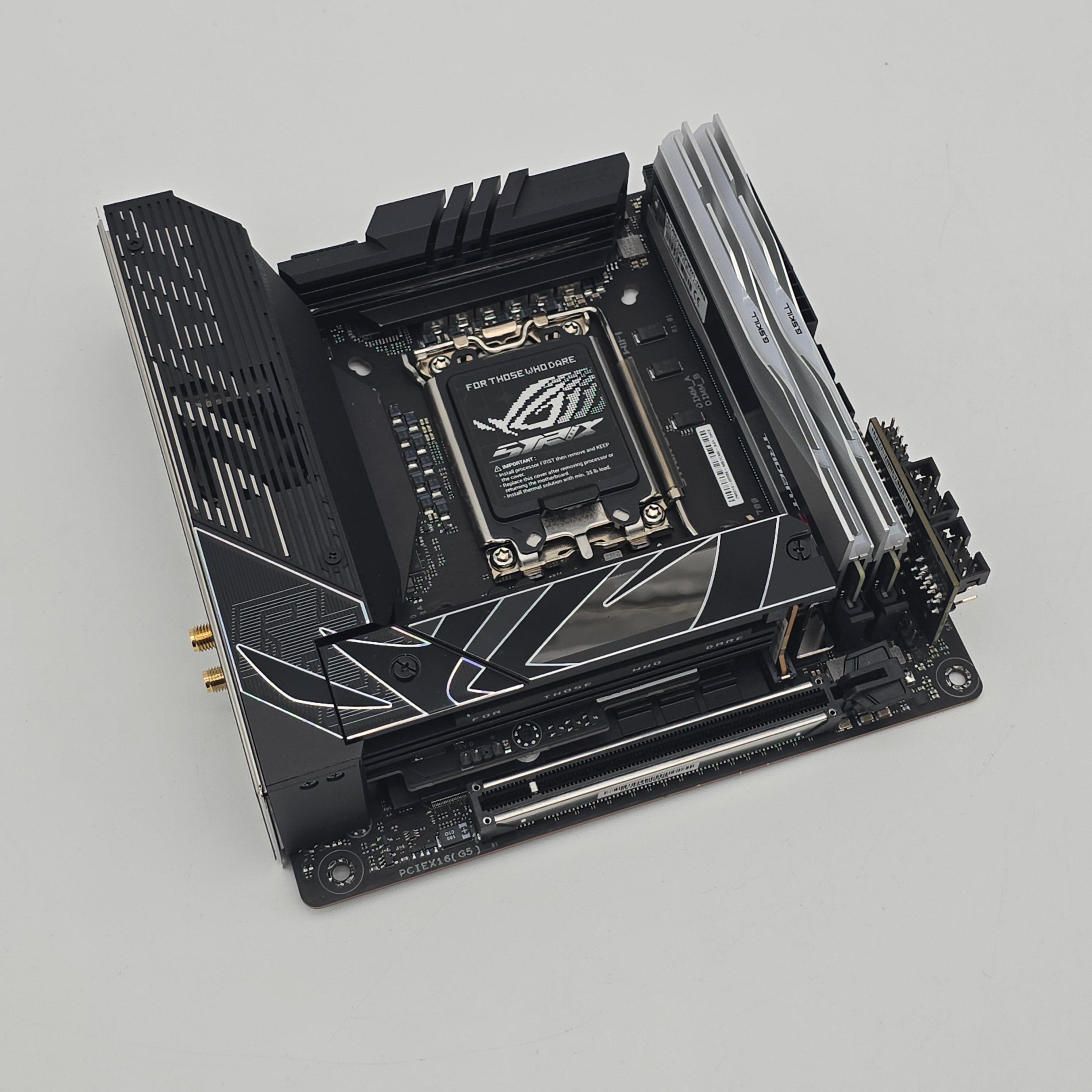 ASUS ROG STRIX Z790-I Gaming WiFi Gaming Motherboard, G.Skill Trident Z5 RGB 32GB DDR5 7200MHz CL34 Memory RAM Combo
