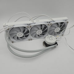 Cooler Master MasterLiquid 360L, 360mm AIO Liquid Cooler w/ RGB, 3x 120mm RGB Fans, White