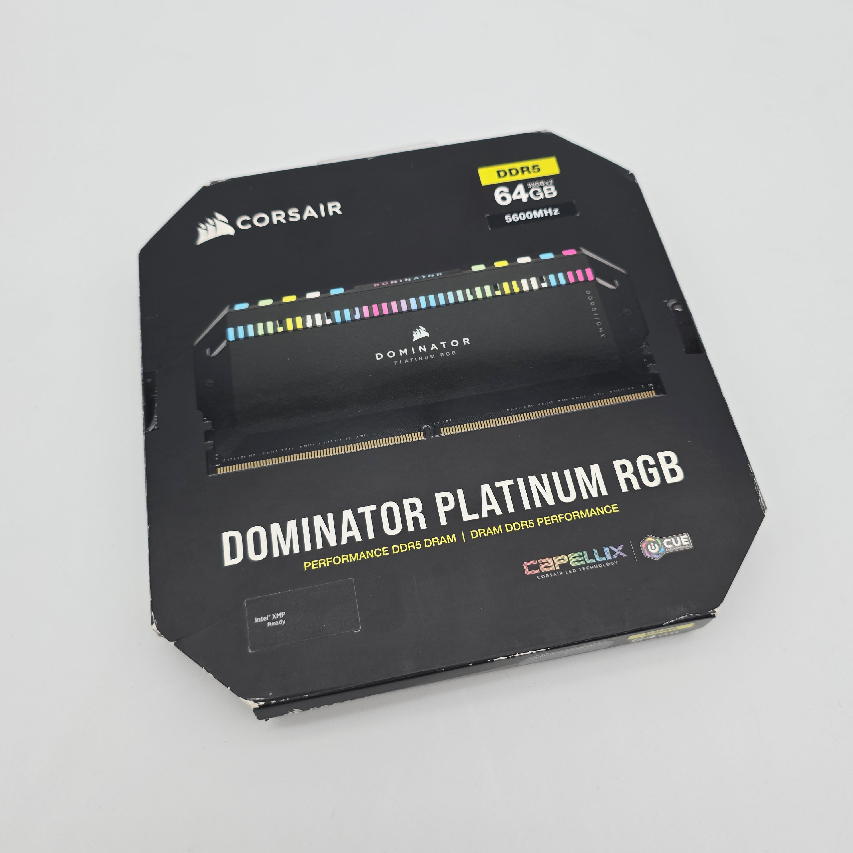 Corsair Dominator Platinum RGB 64GB DDR5, 5600MHz, Cl40-40-40-77, Desktop Gaming Memory RAM (2x32GB)