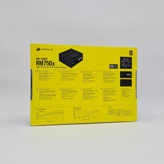 Corsair RM750x Gaming Power Supply PSU for Desktop PC, 750W, Fully Modular, 80+ Gold