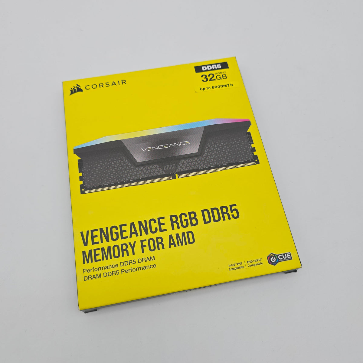 Corsair Vengeance RGB 32GB DDR5, 6000MHz, CL30-36-36-76, Desktop Gaming Memory RAM (2x16GB)