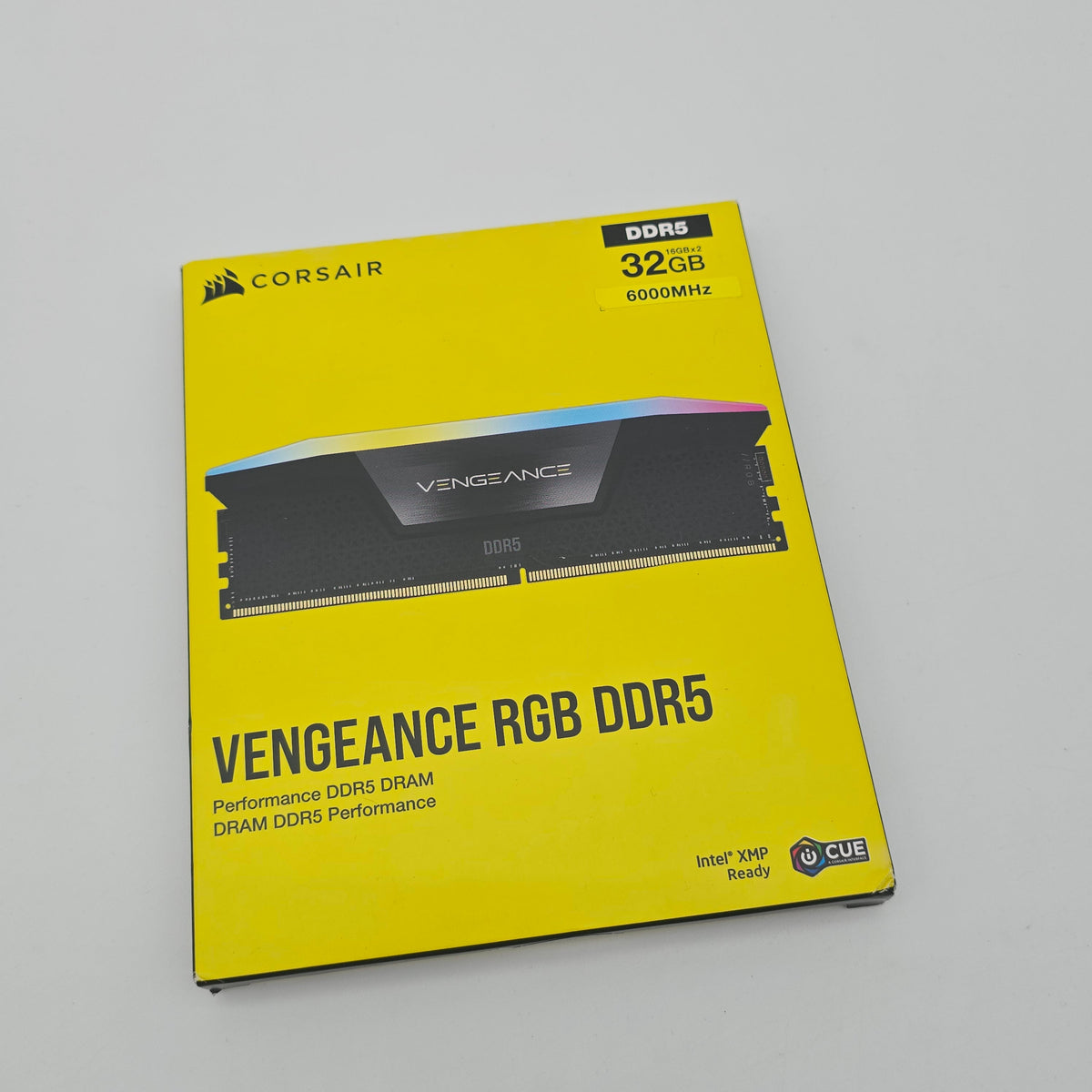 Corsair Vengeance RGB 32GB DDR5 Black, 6000MHz, CL36-46-46-96, Desktop Gaming Memory RAM (2x16GB)