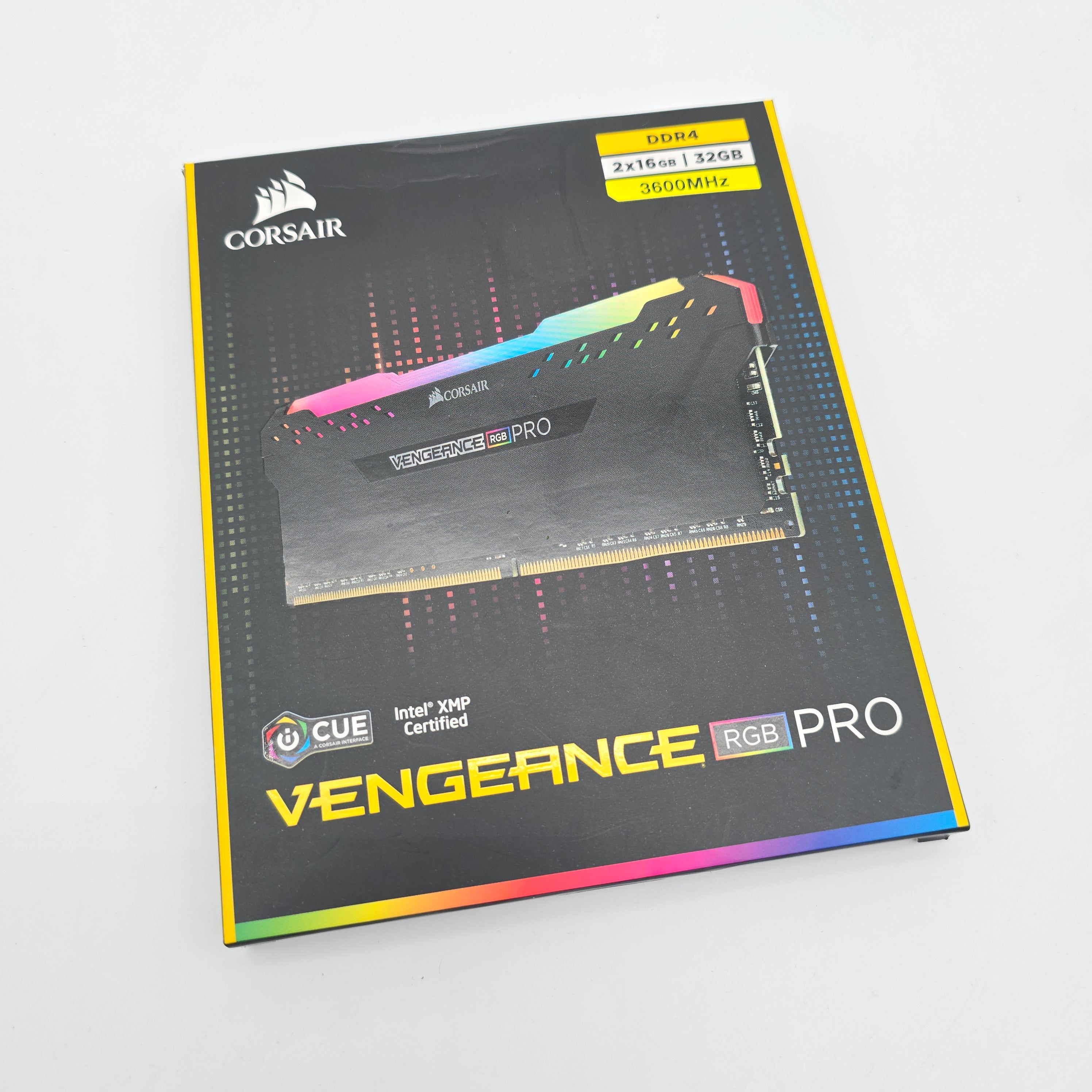 Corsair Vengeance RGB Pro 32GB DDR4, 3600MHz, CL18-22-22-42, Desktop Gaming Memory RAM (2x16GB)