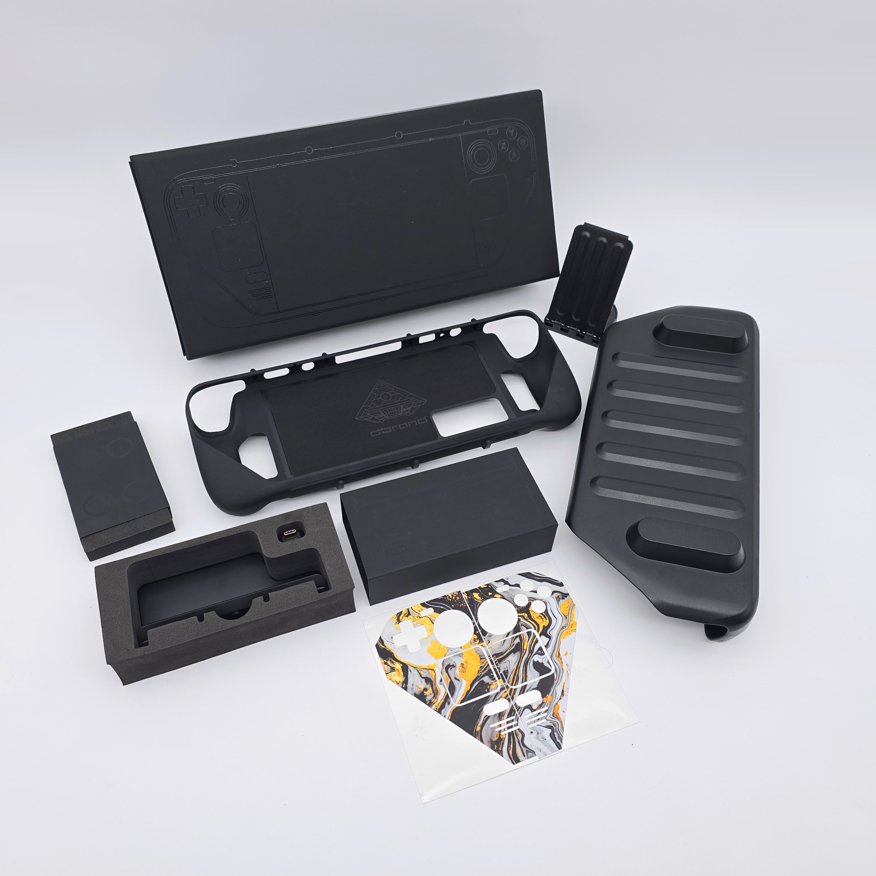 dbrand Killswitch Travel Kit for Steam Deck w/ Case, Kickstand, Skin, Joystick Grips, Dock Adapter Kit
