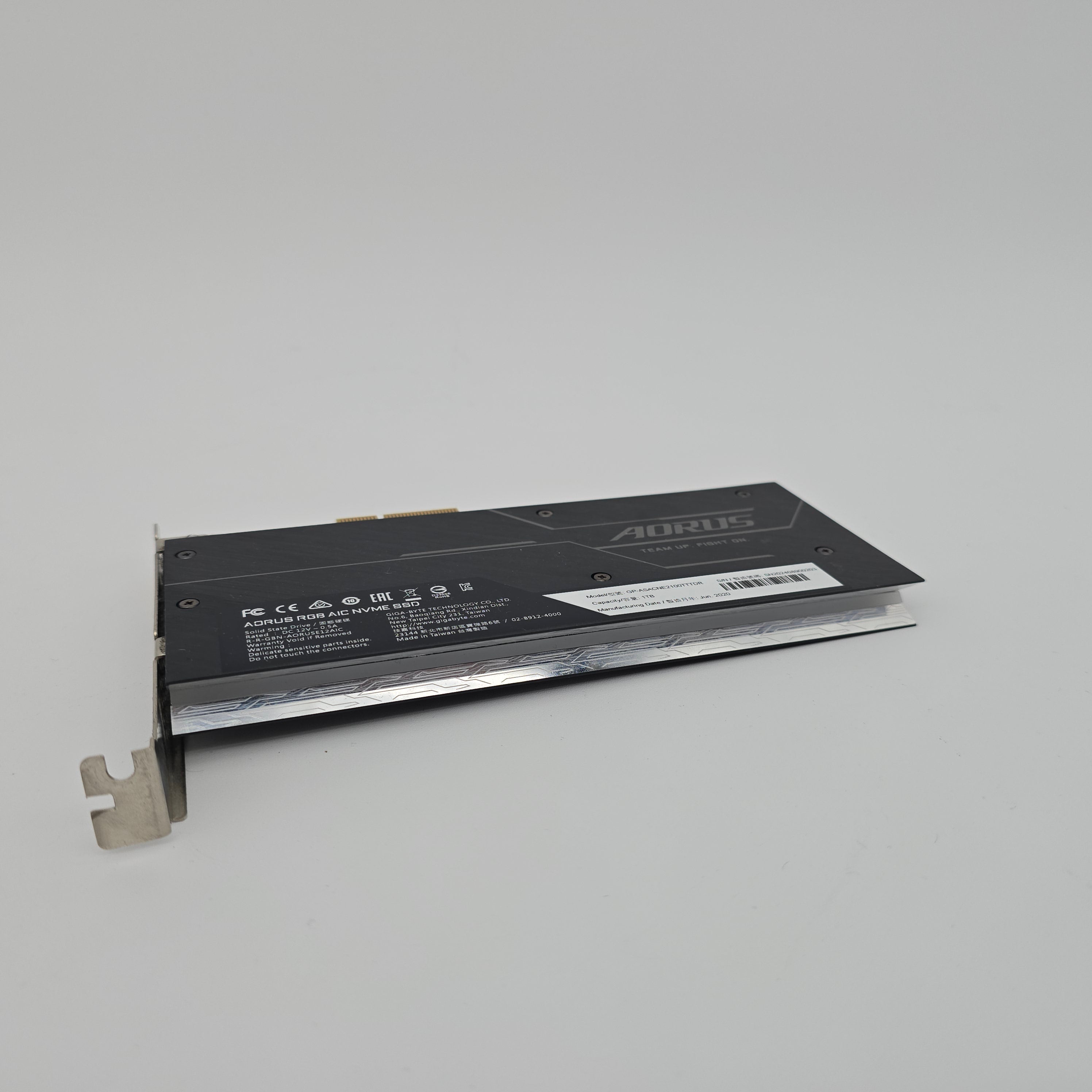 1TB PCIe NVMe SSD, Gigabyte Aorus RGB AIC