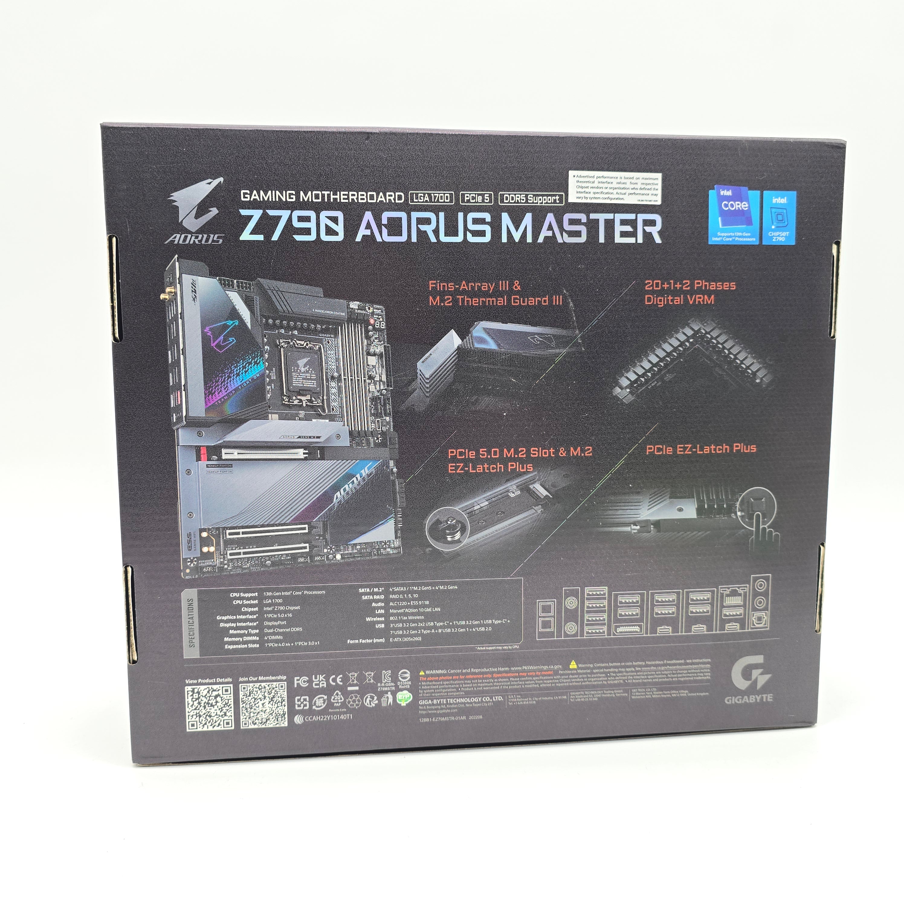 Gigabyte Aorus Z790 Aorus Master, Socket LGA1700, ATX Gaming Motherboard