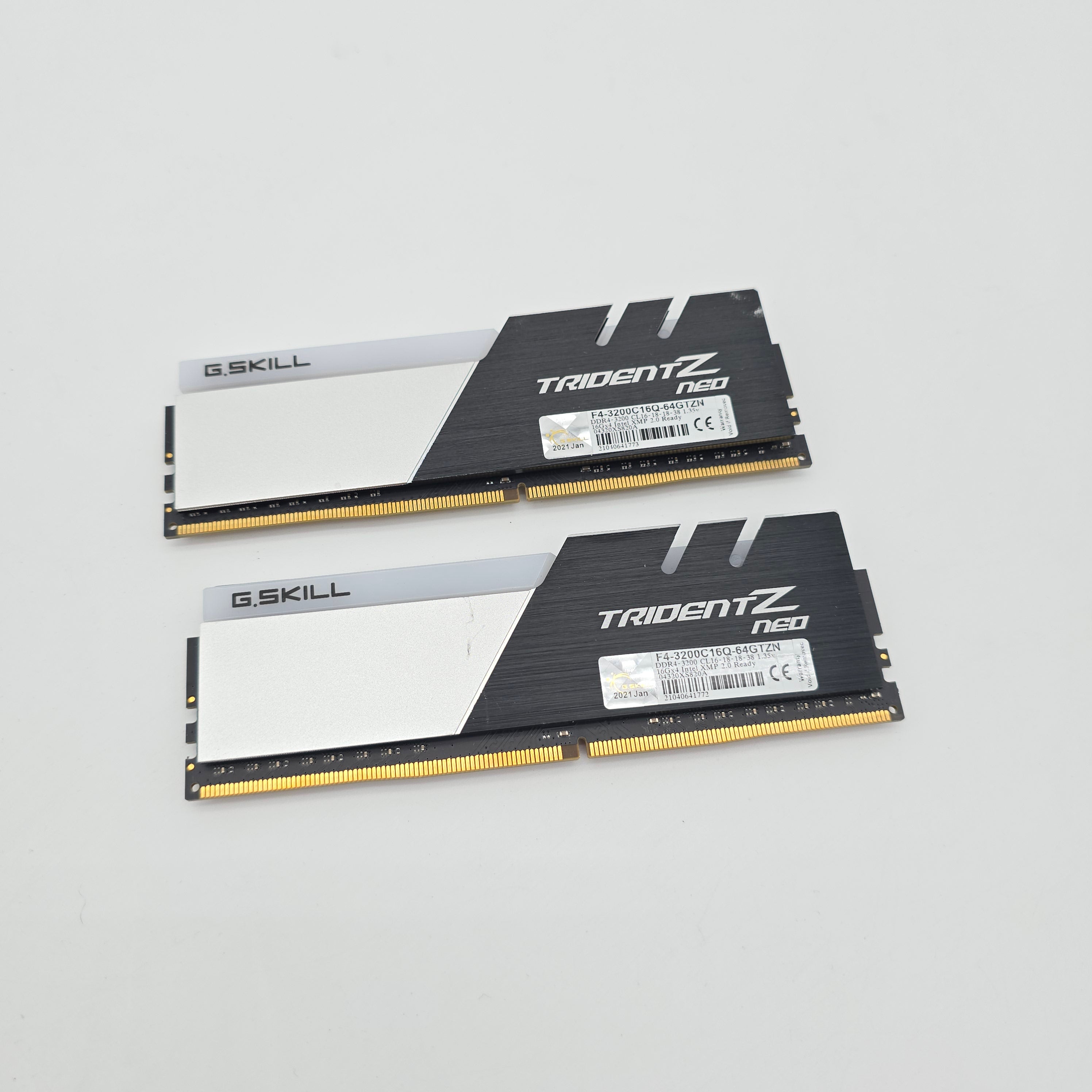 G.Skill Trident Z Neo 32GB DDR4, 3200MHz, CL16-18-18-38, Desktop Gaming Memory RAM (2x16GB)
