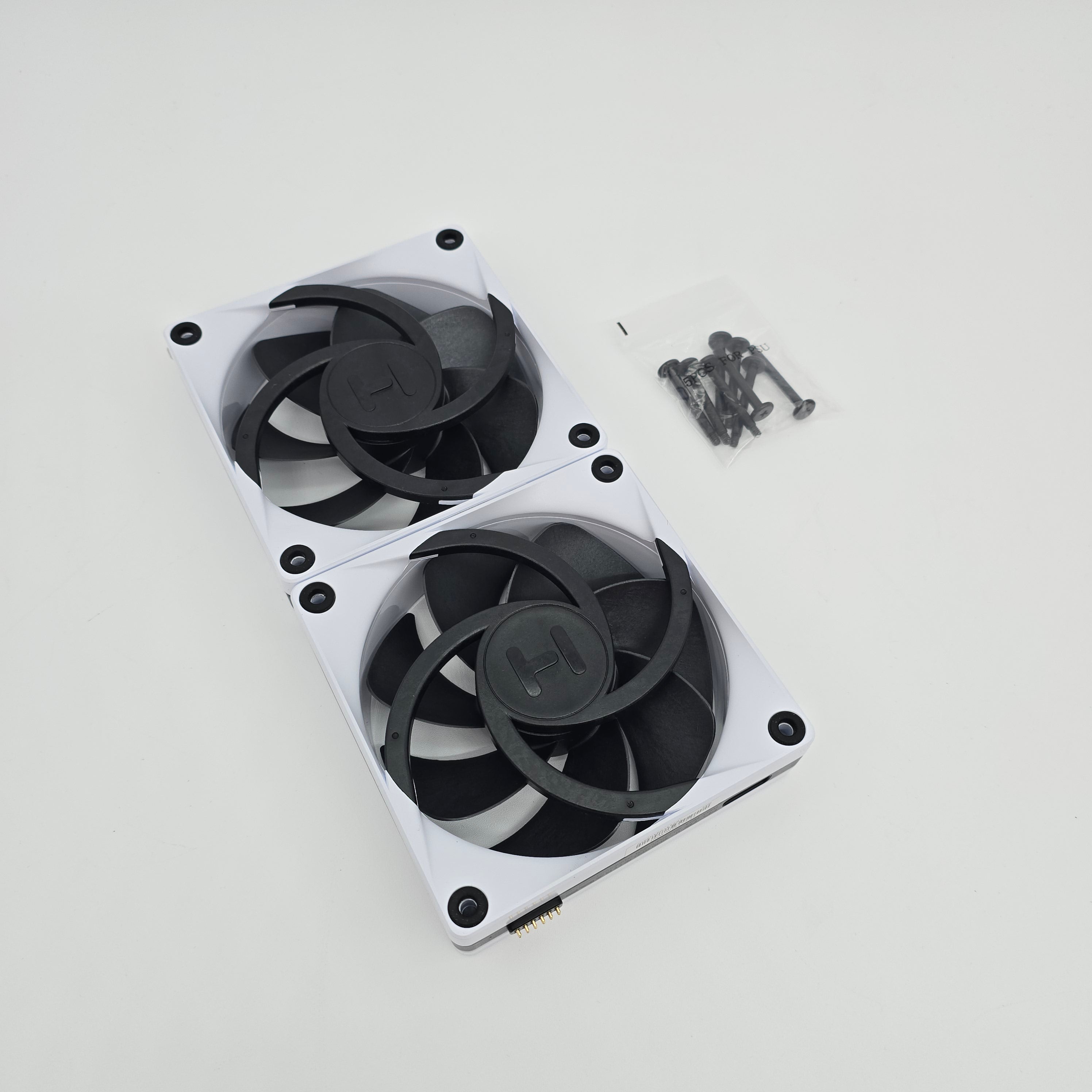 Hyte Thicc FP12 Fans for Q60 Thicc AIO Liquid Cooler w/ Hardware, 2x120mm Fans
