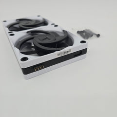 Hyte Thicc FP12 Fans for Q60 Thicc AIO Liquid Cooler w/ Hardware, 2x120mm Fans