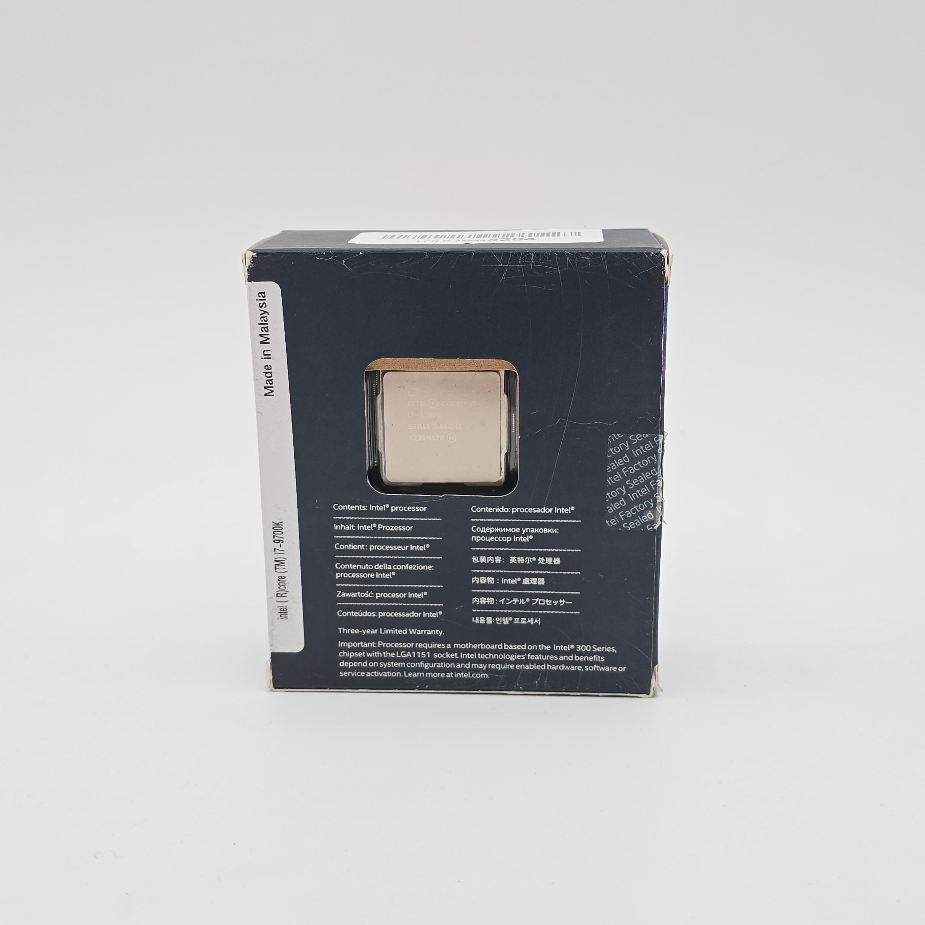 Intel Core i7-9700K, Socket LGA 1151, Desktop Gaming Processor CPU
