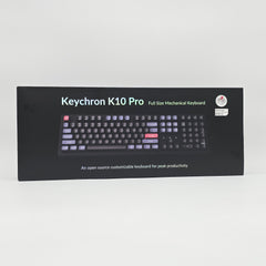 Keychron K10 Pro Mechanical Gaming Keyboard w/ Red Linear Switches, Full Size Keyboard