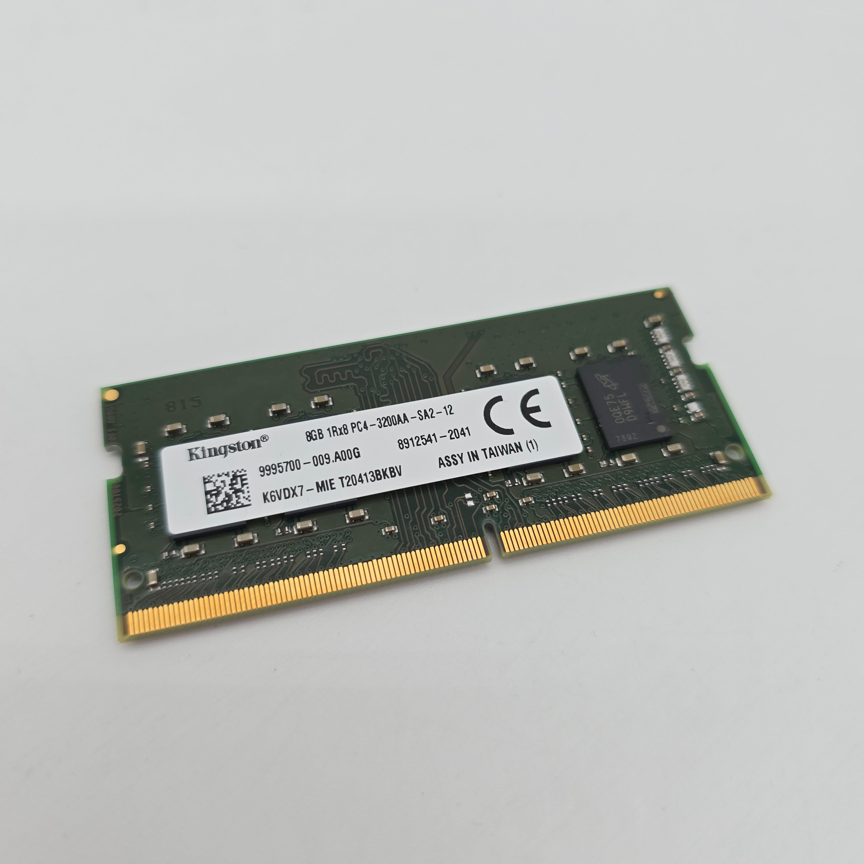Kingston 8GB DDR4, 3200MHz, SODIMM Laptop Memory RAM (1x8GB)