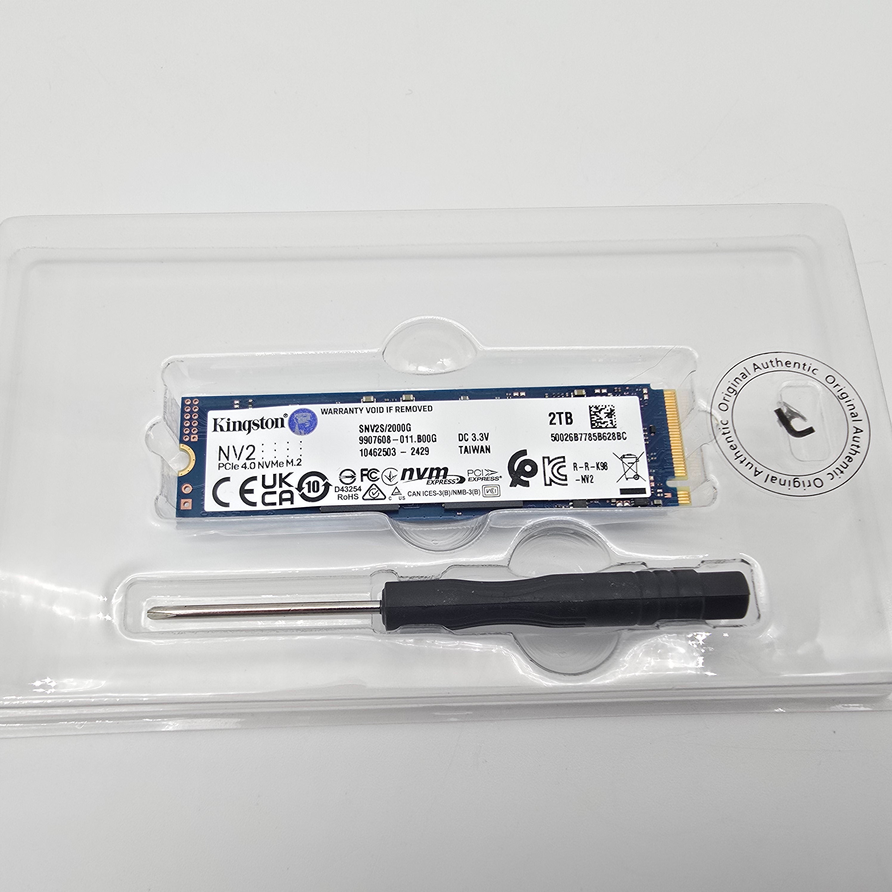 Kingston NV2 2TB NVMe SSD Storage