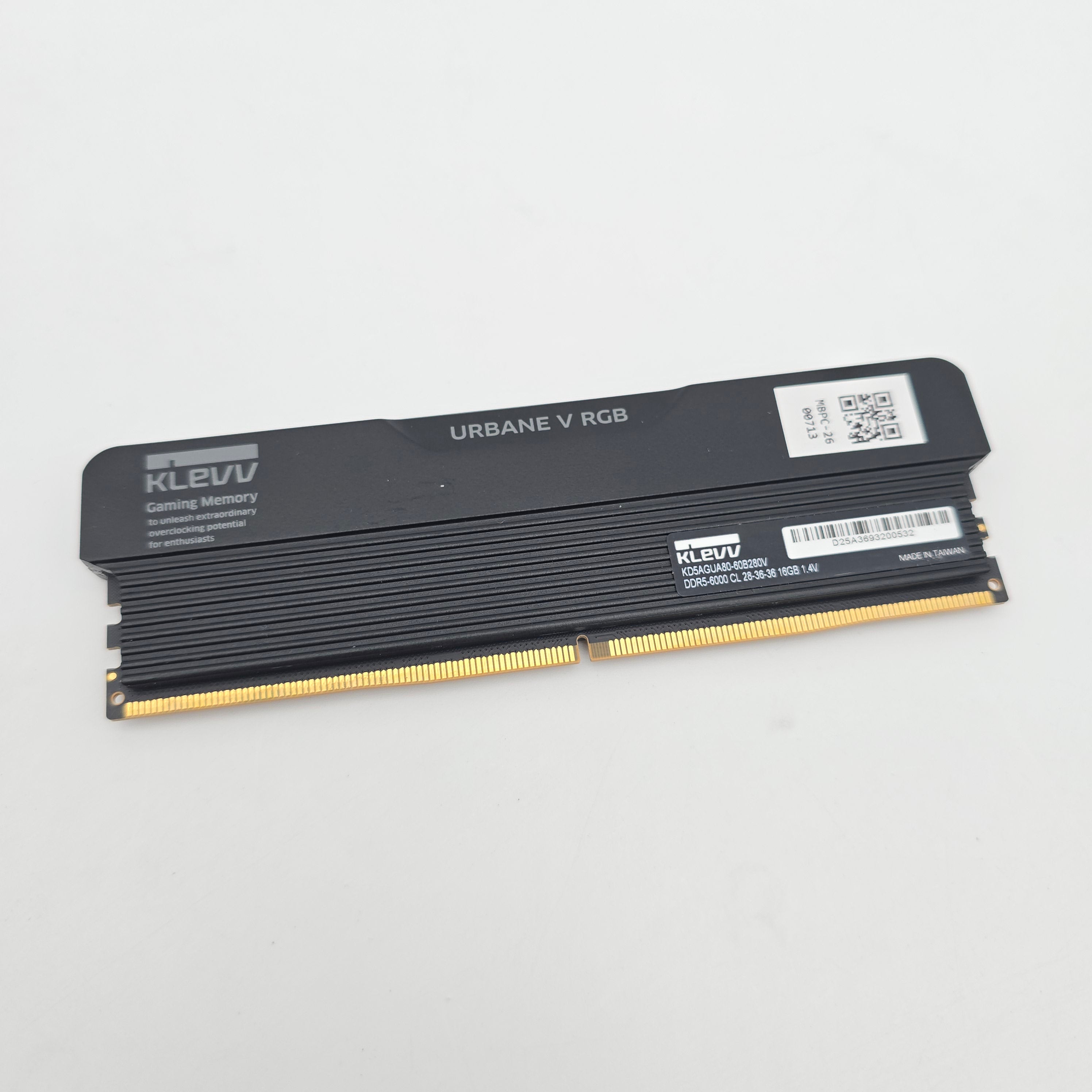 Klevv Urbane V RGB 16GB DDR5, 6000MHz, CL28-36-36, Desktop Gaming Memory RAM (1x16GB)
