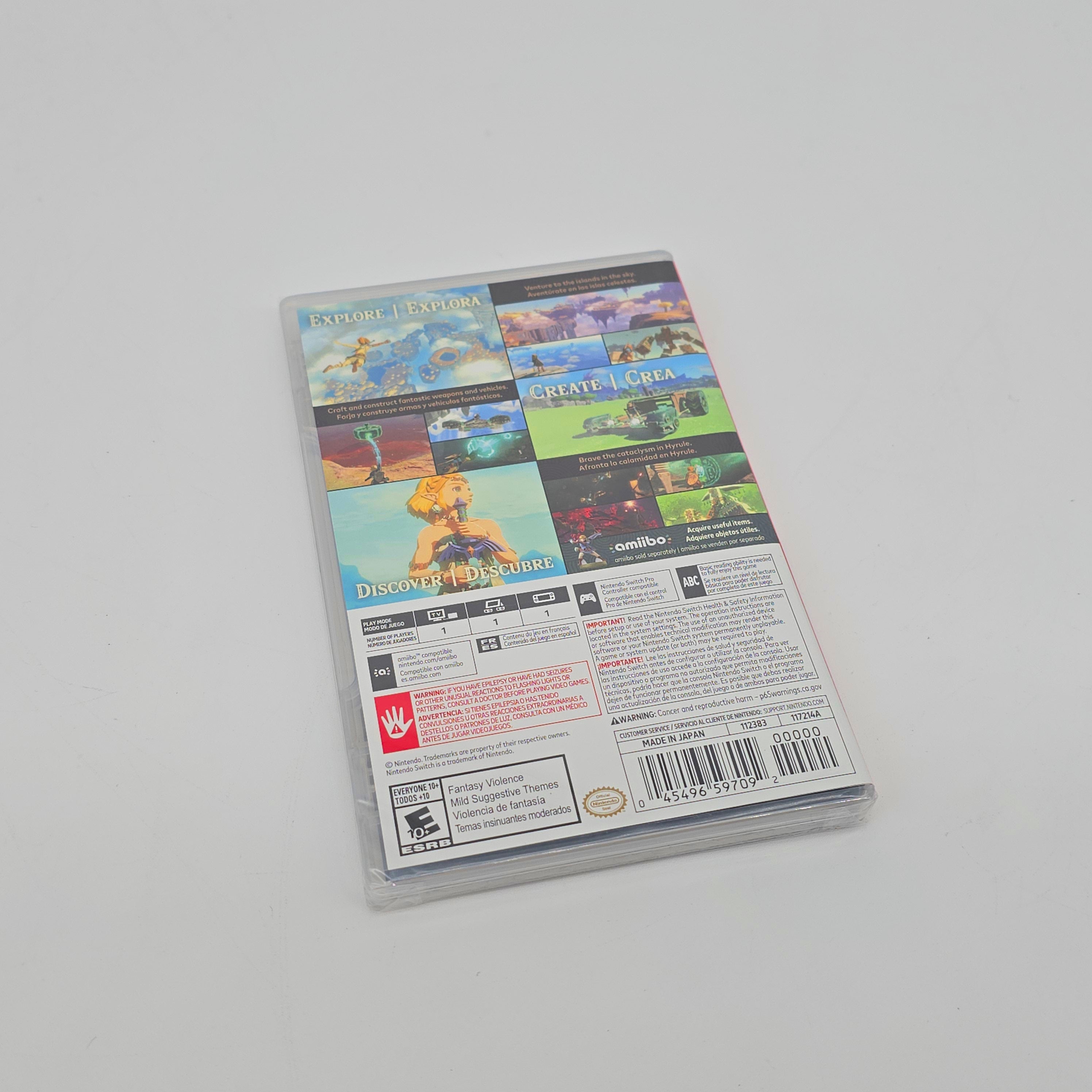 Legend of Zelda Tears of the Kingdom for Nintendo Switch, New Sealed