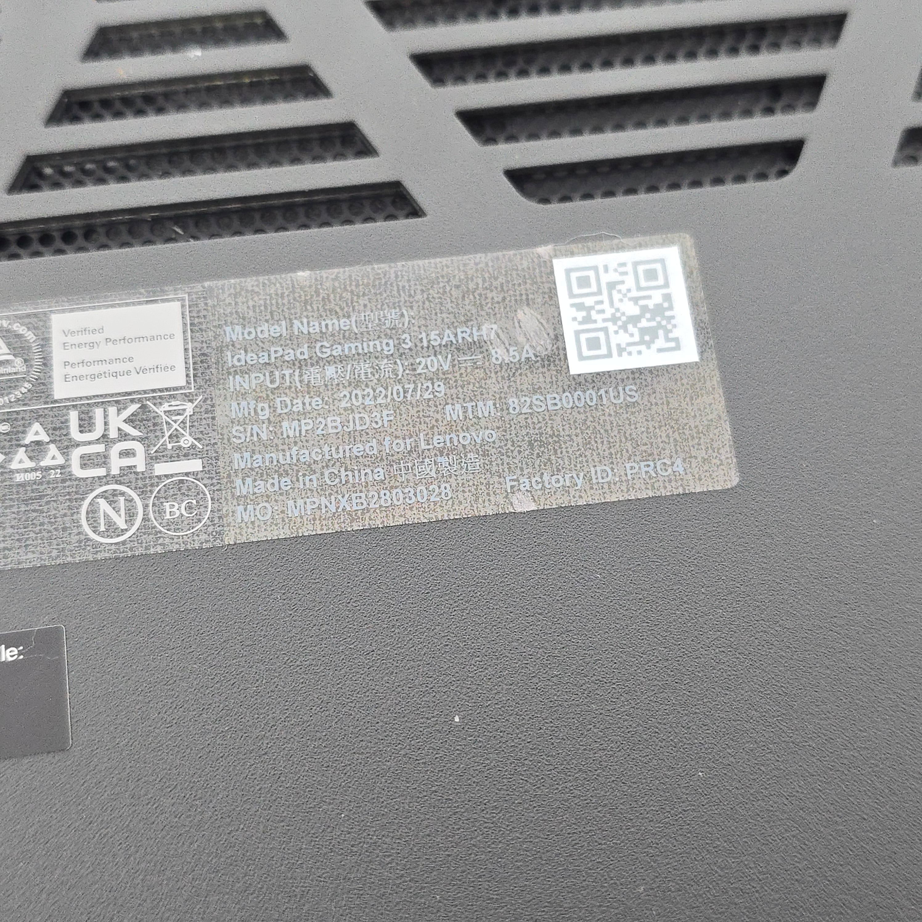 Lenovo Ideapad Gaming 3, Ryzen 6600H, RTX 3050, 15.6" 120Hz Gaming Laptop