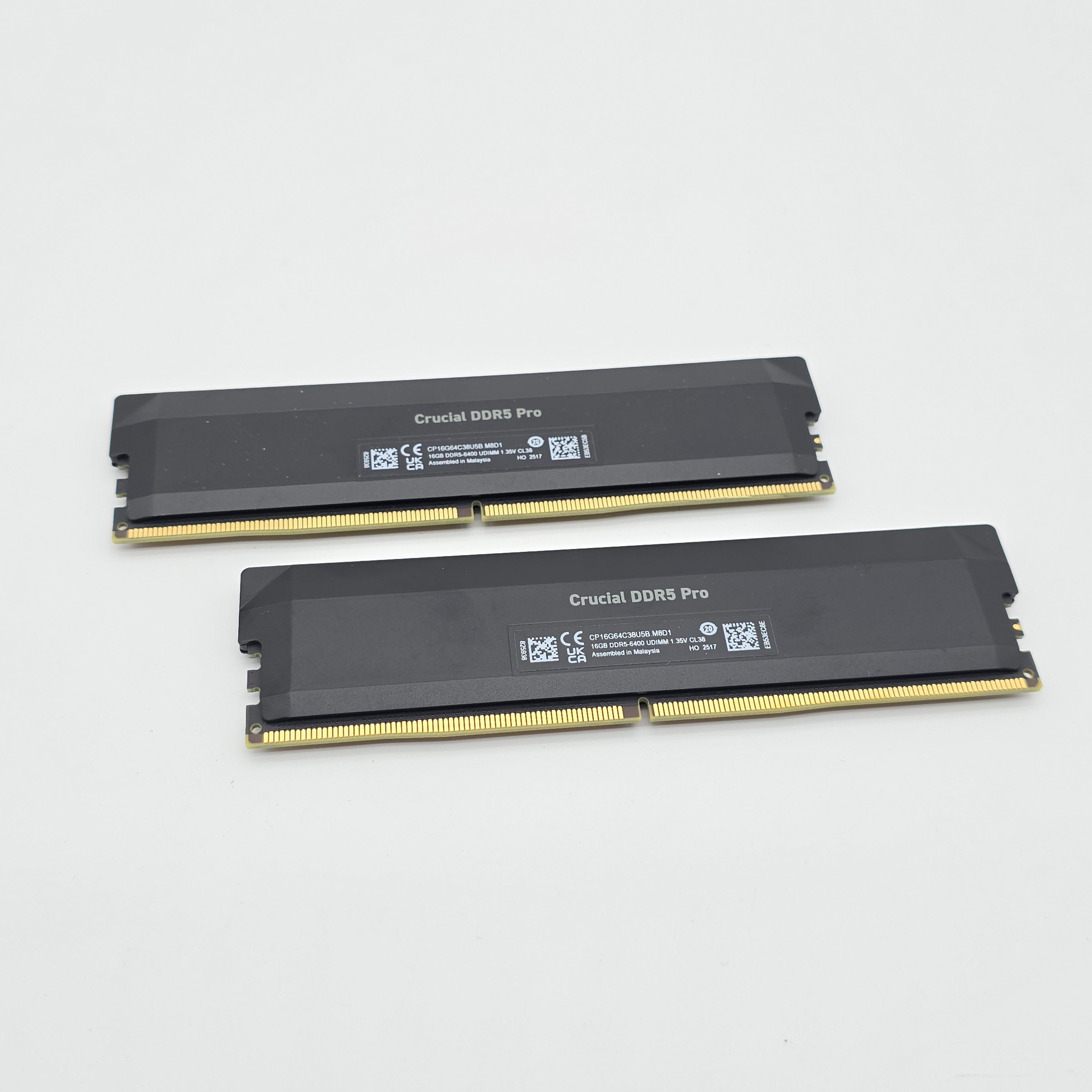 Micron Crucial DDR5 Pro 32GB DDR5, 6400MHz, CL38, Desktop Gaming Memory RAM (2x16GB)