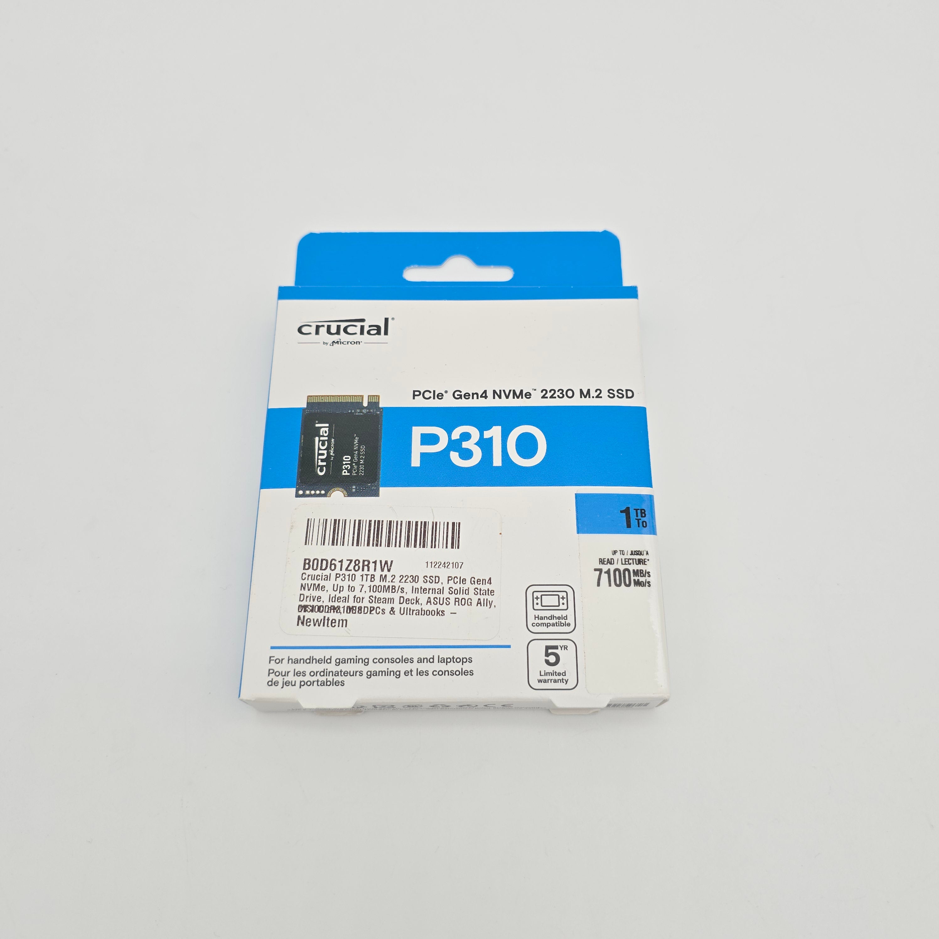 Micron Crucial P310 1TB, NVMe 2230 M.2 SSD Storage