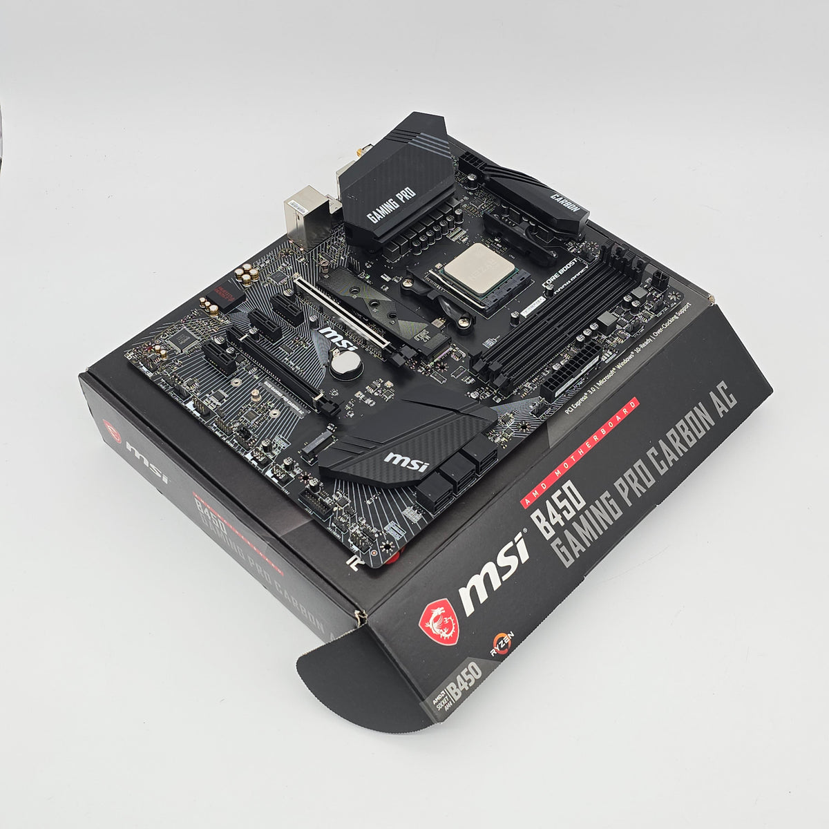 MSI B450 Gaming Pro Carbon AC Motherboard + AMD Ryzen 7 3700X Gaming Processor Combo