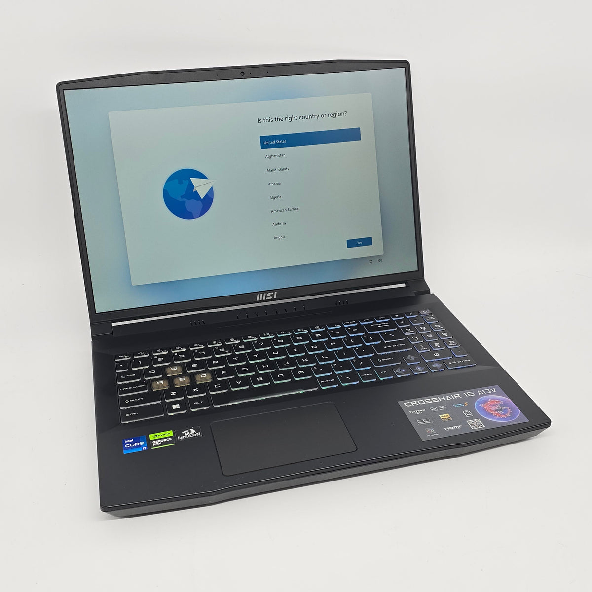 MSI Crosshair 16 Gaming Laptop, RTX 4070, Intel i7-13620H, 16GB RAM, 1TB, 144Hz