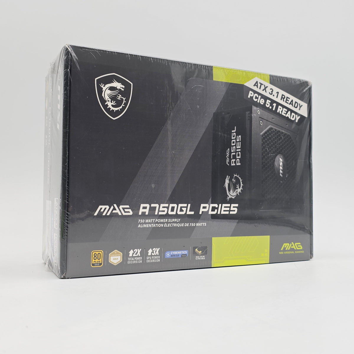 MSI MAG A750GL PCIE5, 750W Modular Power Supply PSU