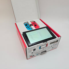 Nintendo Switch with Neon Blue and Neon Red Joy‑Con, V1 Model HAC-001, New