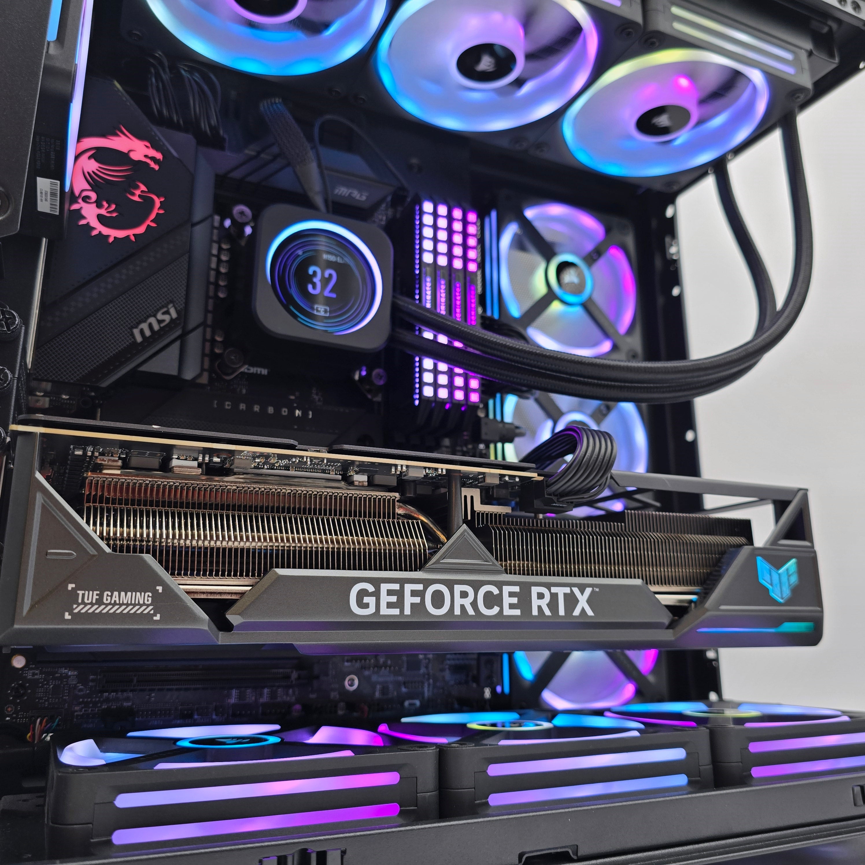 RTX 4090, Intel i9-13900K, 64GB DDR5, LCD Liquid Cooler, Custom Prebuilt Gaming PC