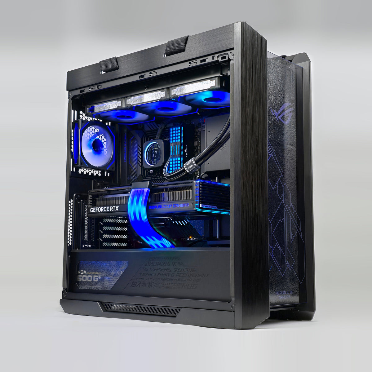RTX 4090 STRIX, Intel i9-14900KS, 64GB DDR5, 4TB NVMe, Custom ROG HELIOS Liquid Cooled Gaming PC