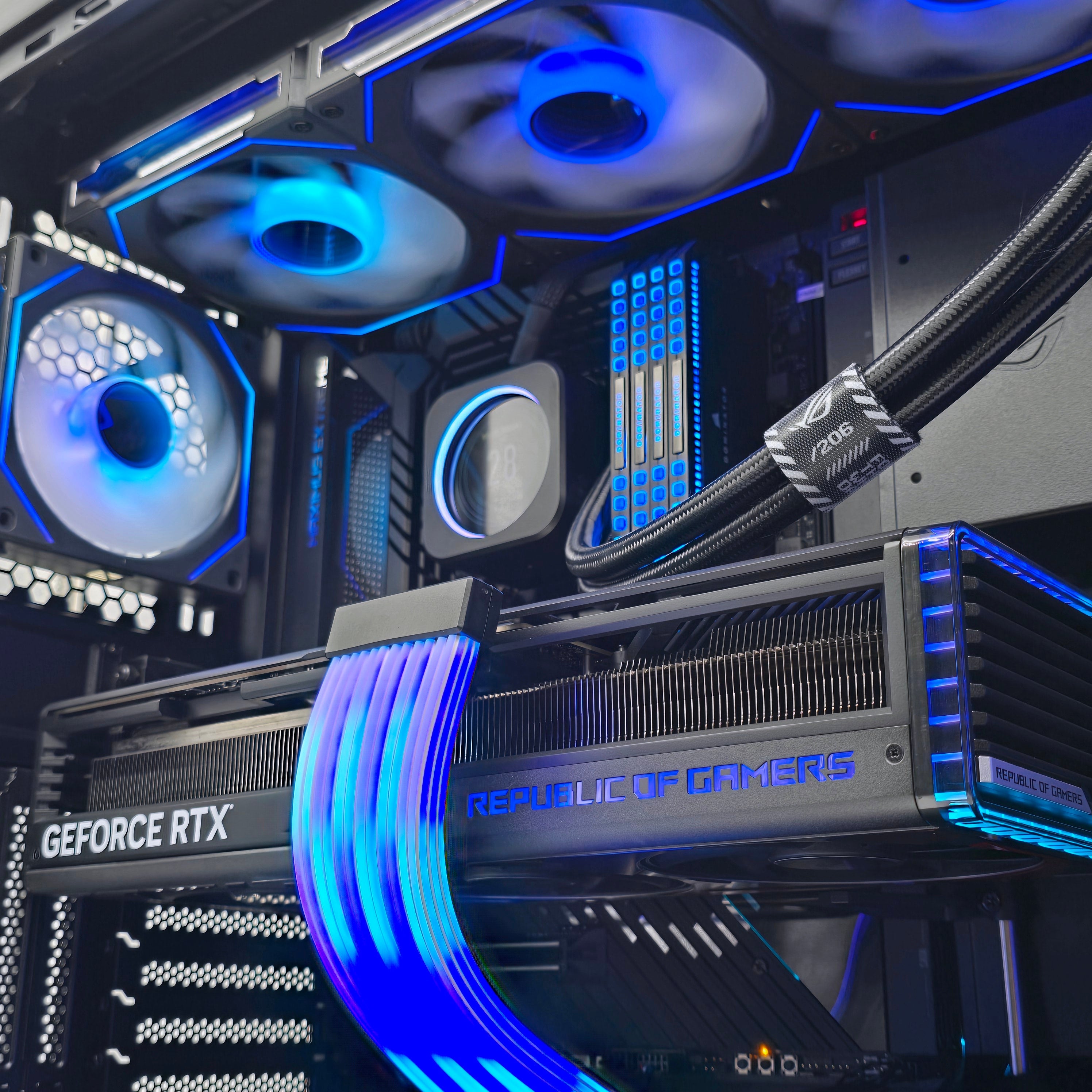RTX 4090 STRIX, Intel i9-14900KS, 64GB DDR5, 4TB NVMe, Custom ROG HELIOS Liquid Cooled Gaming PC