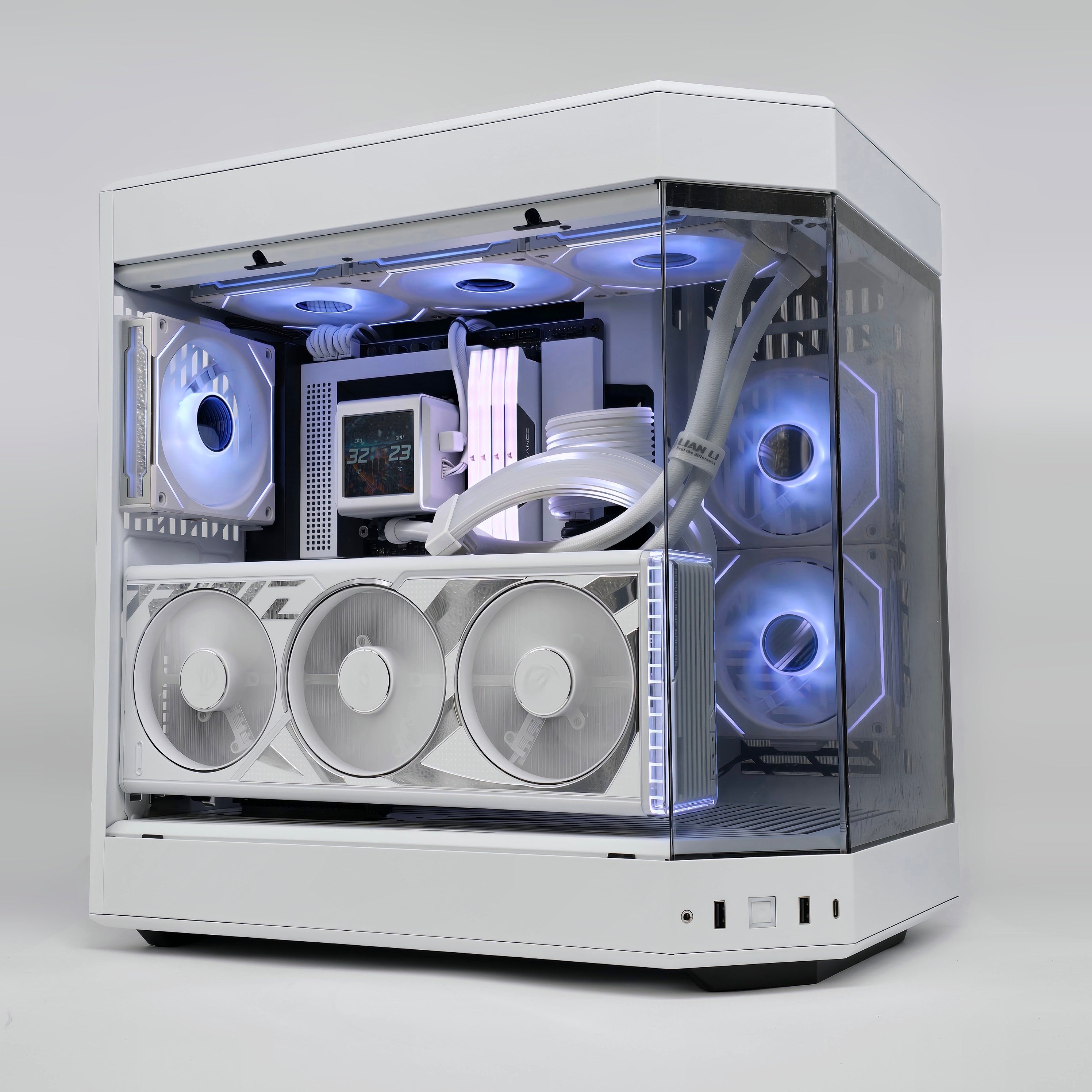 RTX 4090 ROG STRIX White, Intel i9-14900K, 64GB DDR5, Custom White Liquid Cooled Gaming PC