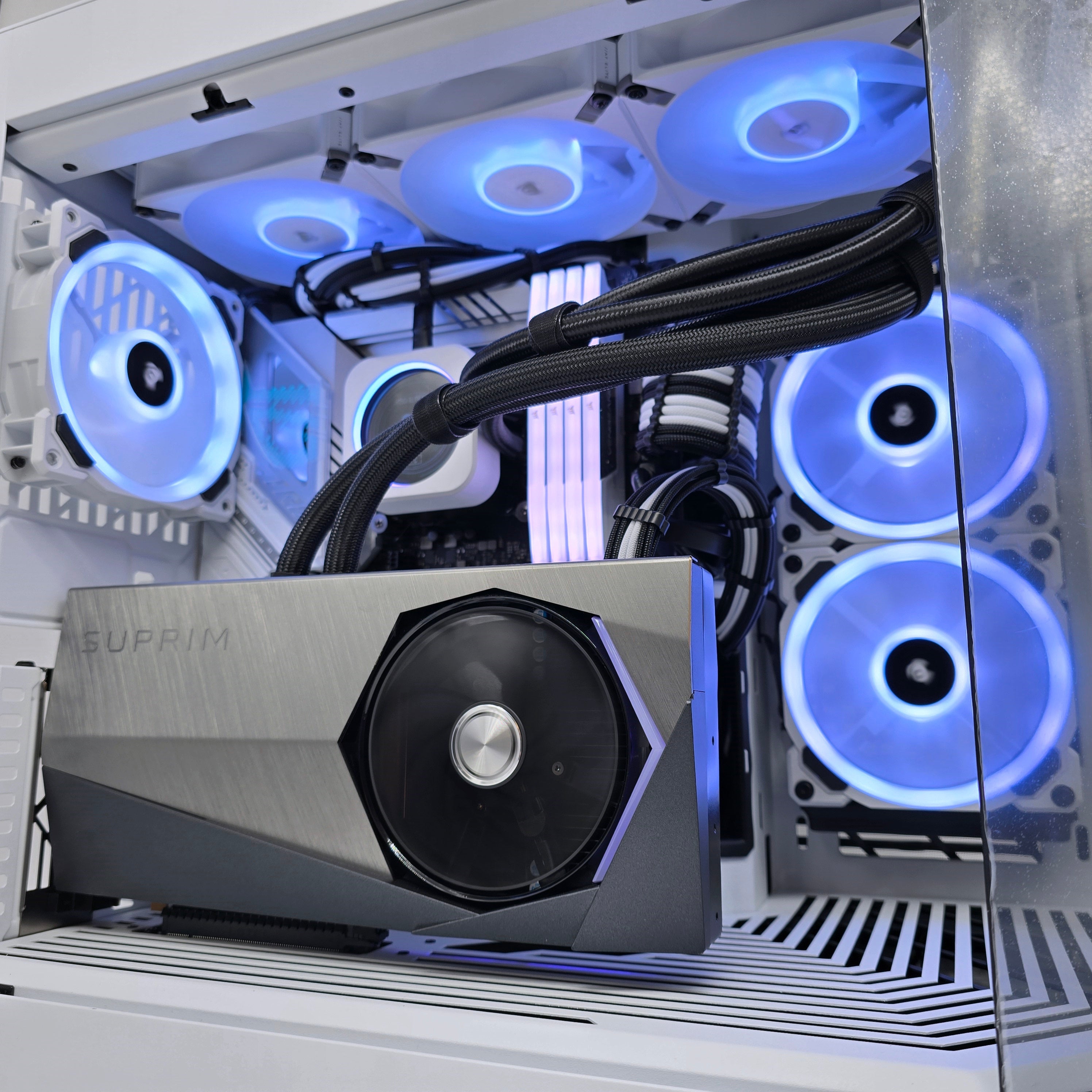 RTX 4090 SUPRIM X, Intel i9-14900K, 64GB DDR5, 4TB 990 Pro, LCD Liquid Cooler Custom Gaming PC