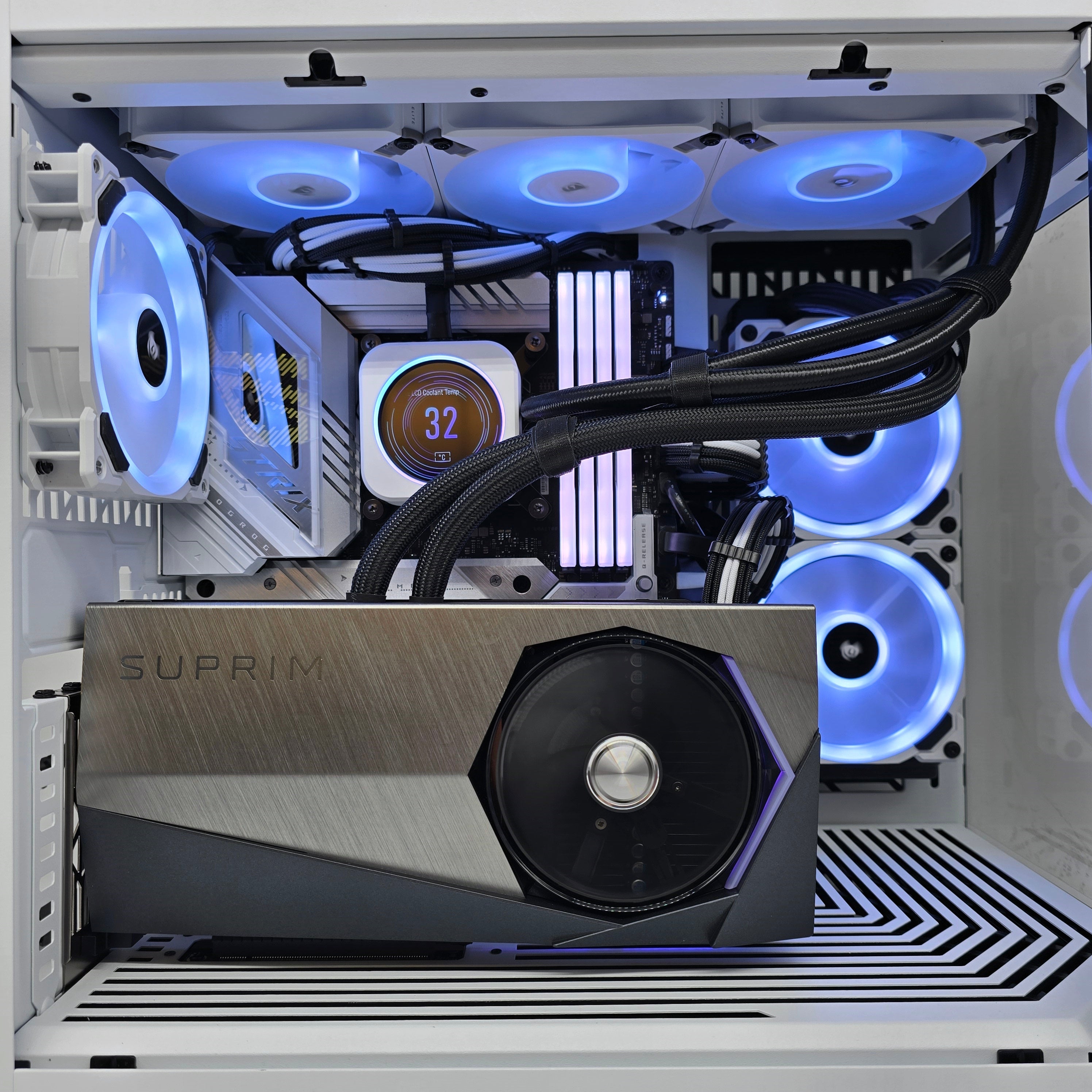 RTX 4090 SUPRIM X, Intel i9-14900K, 64GB DDR5, 4TB 990 Pro, LCD Liquid Cooler Custom Gaming PC