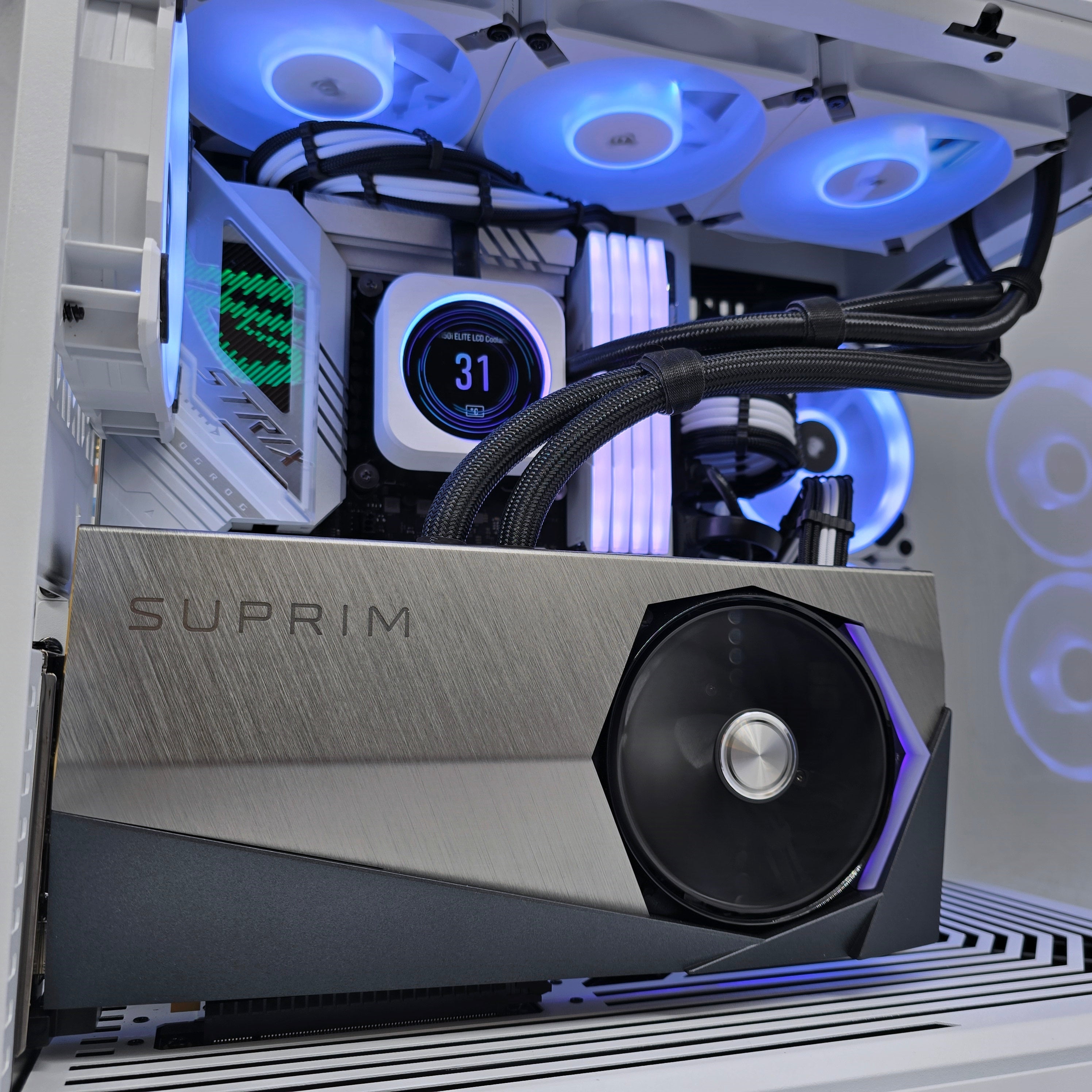 RTX 4090 SUPRIM X, Intel i9-14900K, 64GB DDR5, 4TB 990 Pro, LCD Liquid Cooler Custom Gaming PC