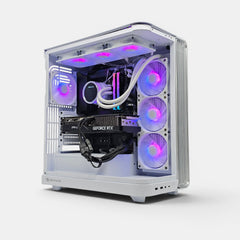 RTX 5070 Ti, 32GB DDR5, Ryzen 7 9800X3D, 2TB NVMe, Liquid Cooled White Gaming PC