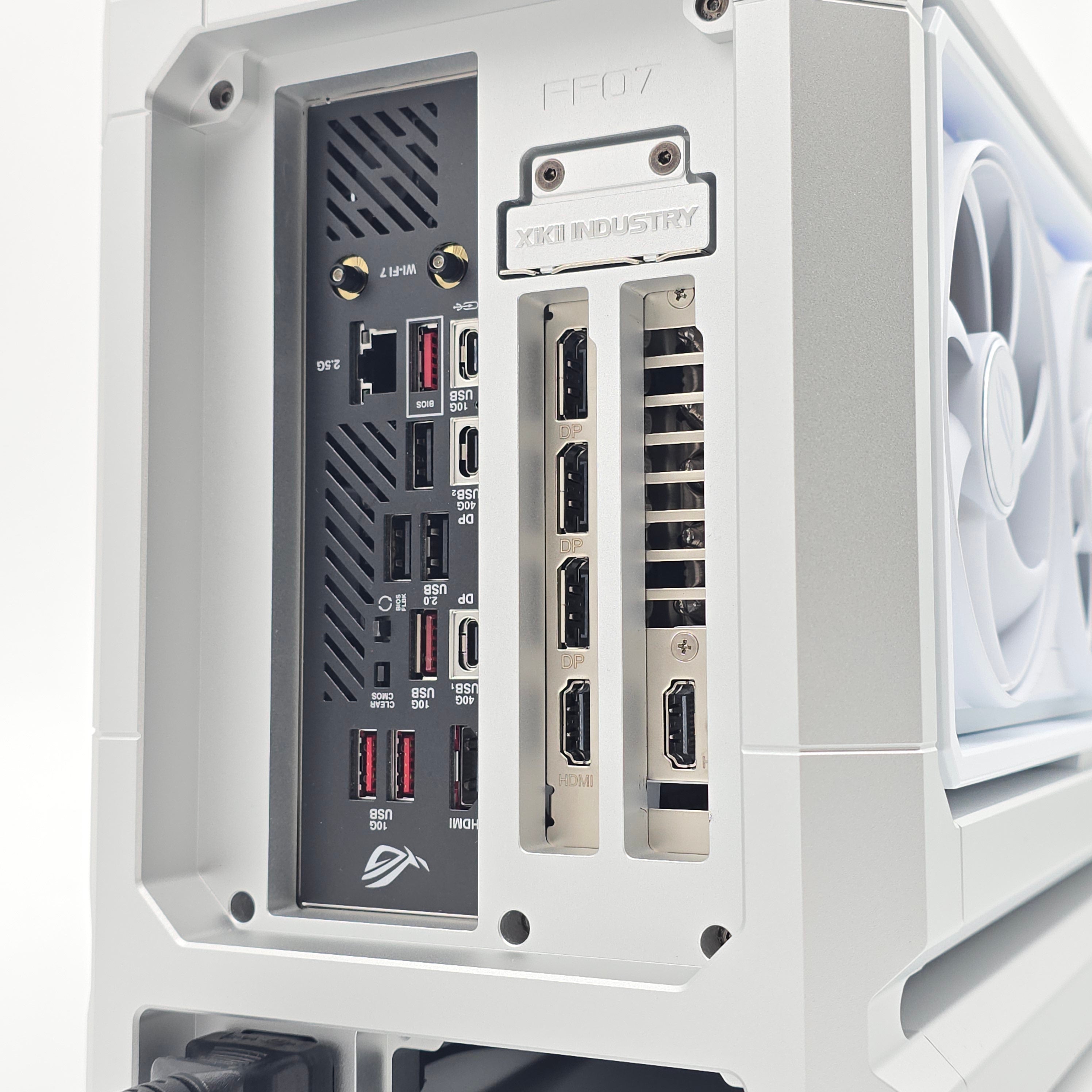 NVIDIA RTX 5090 ASTRAL White, Ryzen 9 9950X3D, 64GB DDR5, 4TB Gen 5 NVMe, XiKii Industry FF07 Silver Custom Build Gaming PC