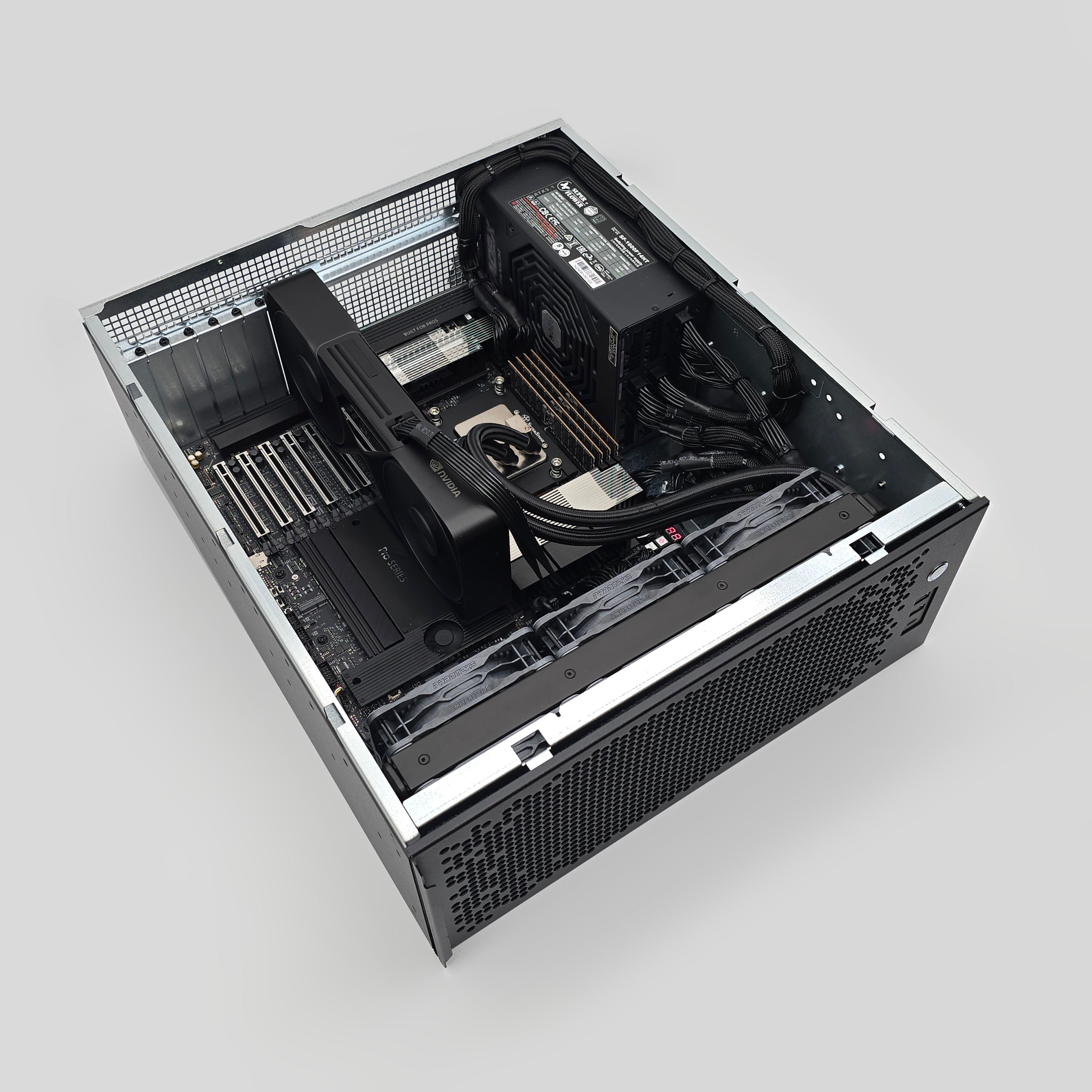 RTX PRO 6000 Blackwell 96GB, Threadripper Pro 9995WX, 512GB DDR5, Custom High End Liquid Cooled AMD/NVIDIA Workstation PC for AI, LLM, ML
